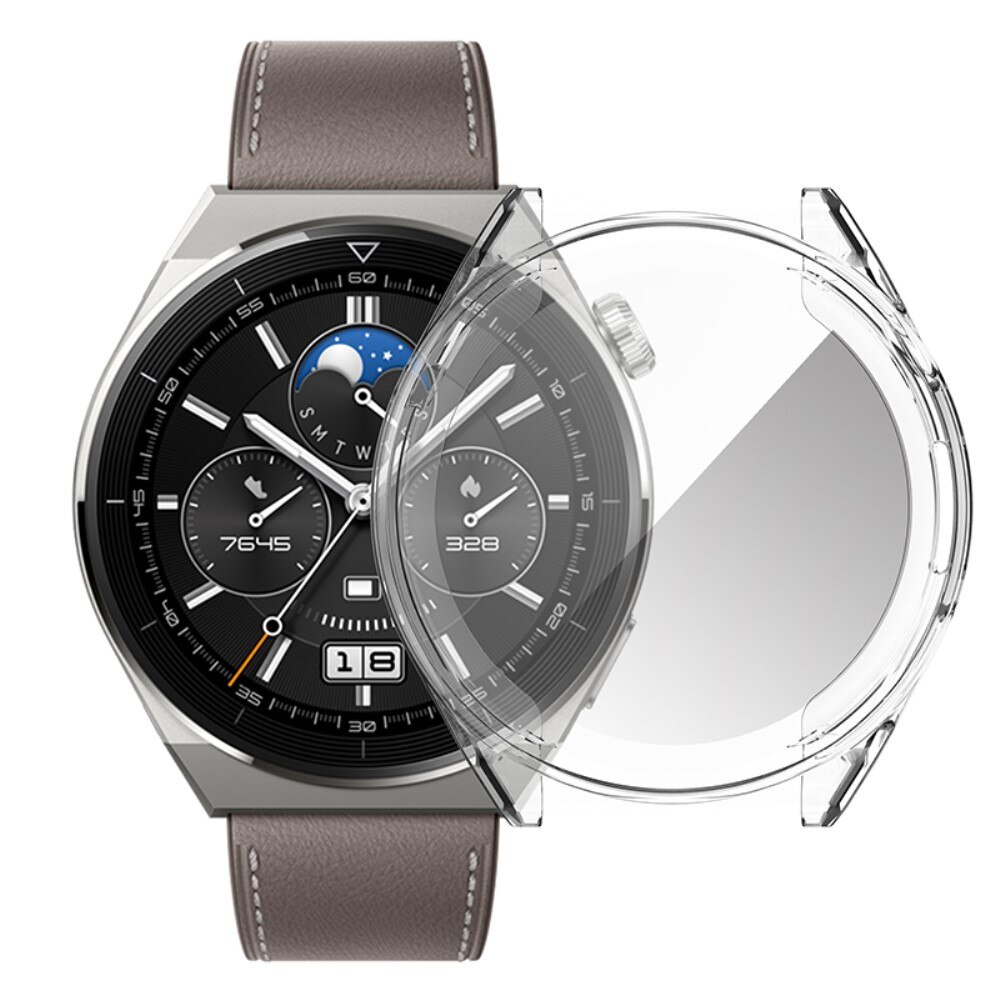 Huawei Watch GT 3 Pro 46mm Rundumschutz Hülle Transparent