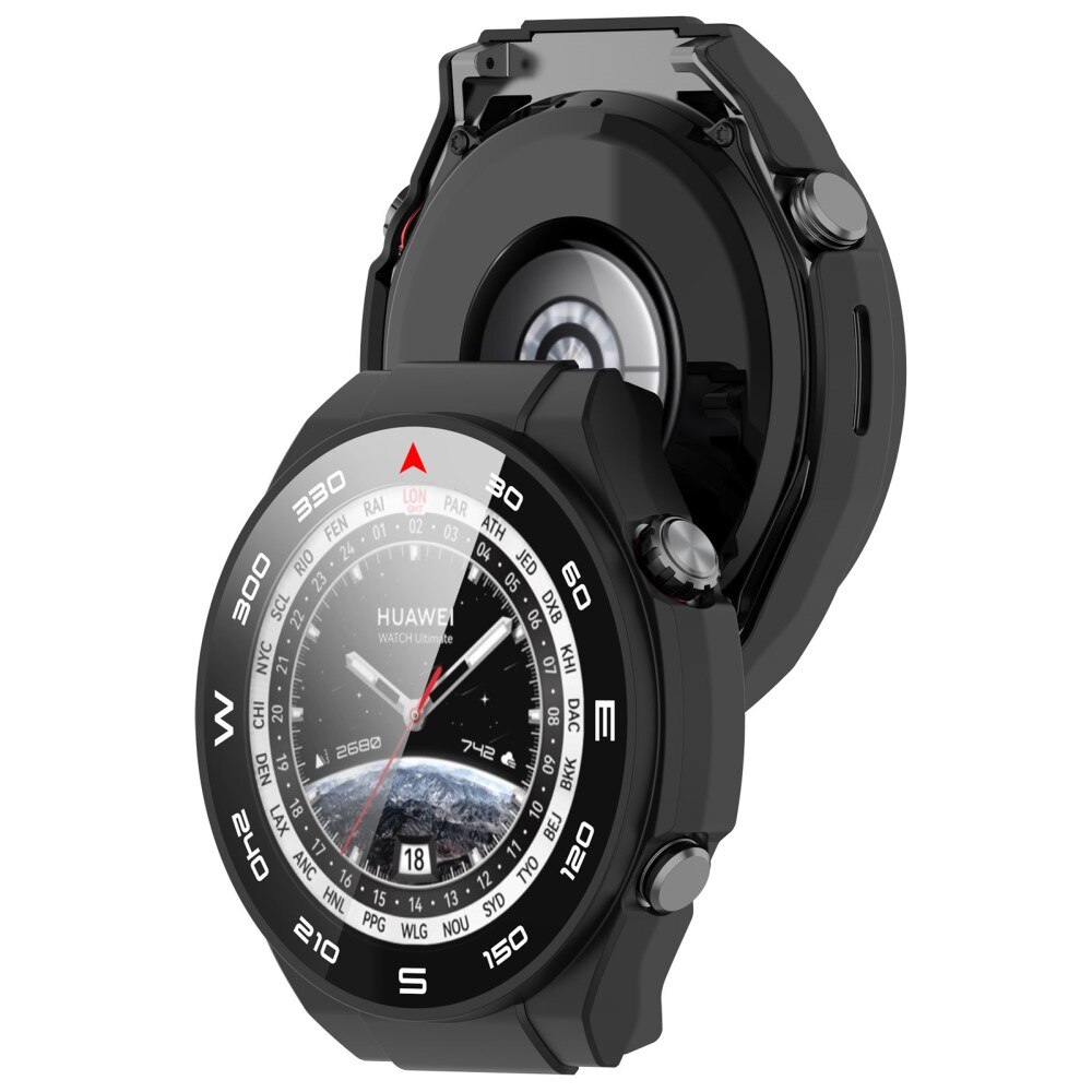 Full Cover Case Huawei Watch Ultimate schwarz