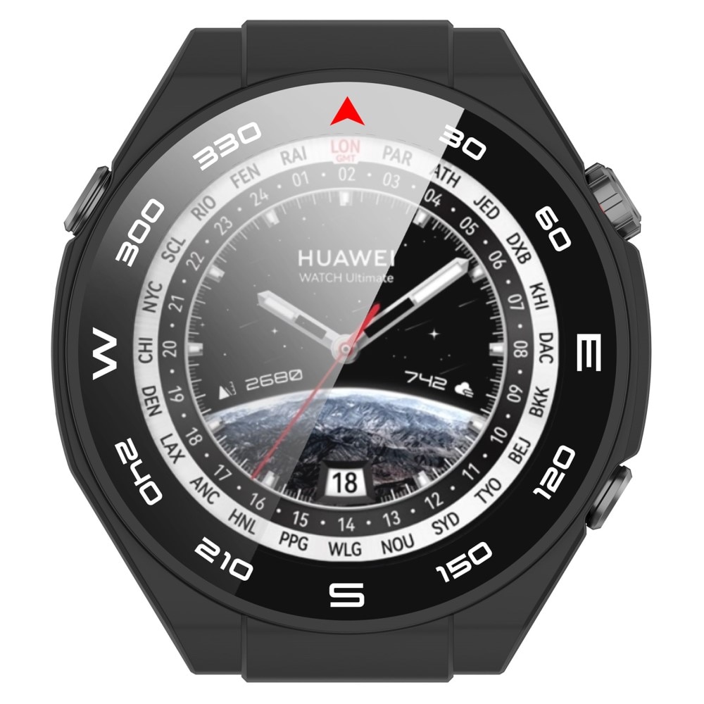 Full Cover Case Huawei Watch Ultimate schwarz