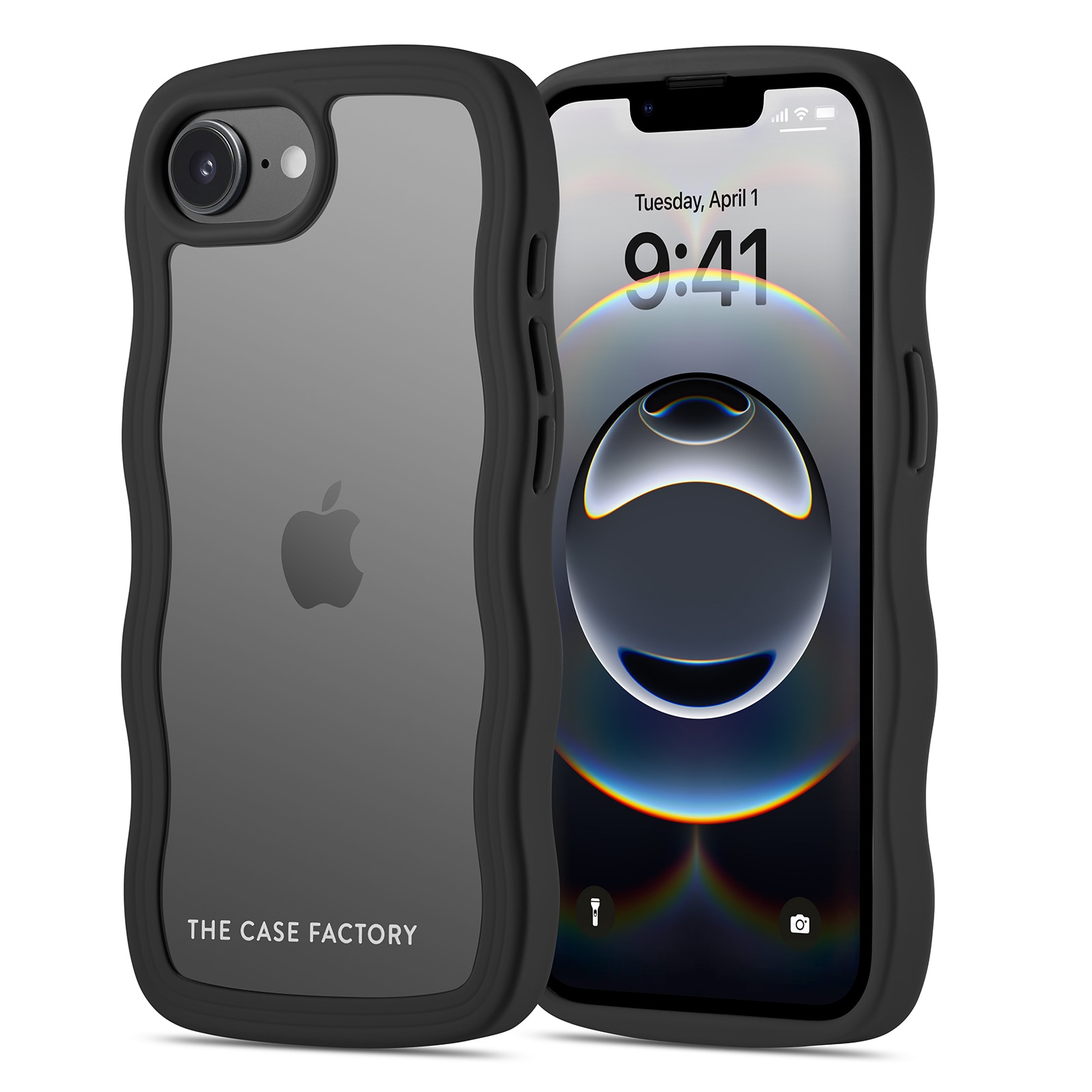 The Wave Case iPhone 16e Schwarz