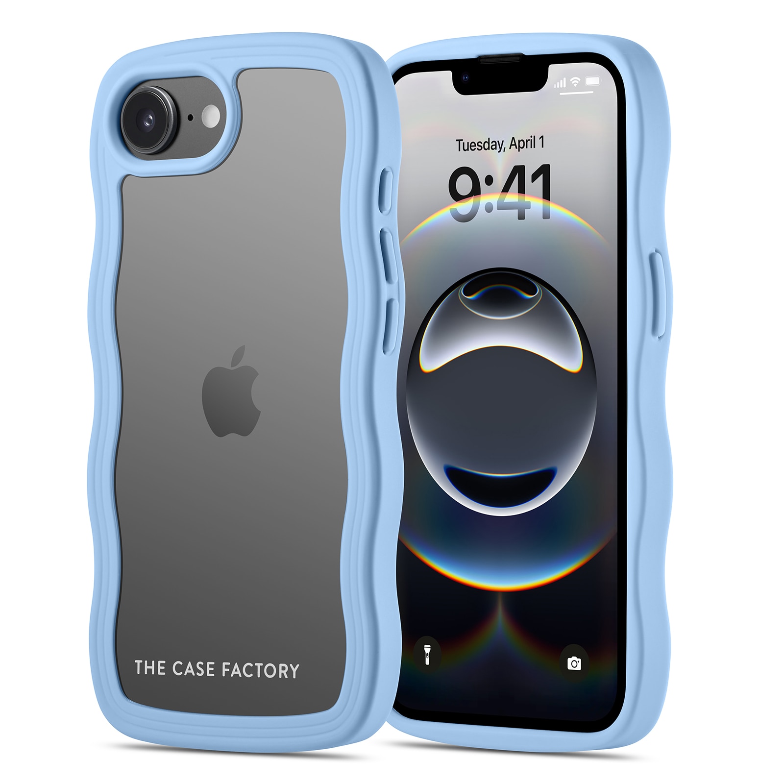 The Wave Case iPhone 16e Blau