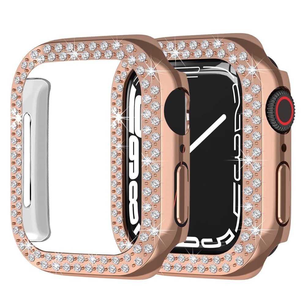 Apple Watch 41mm Series 8 Rhinestone Hardcover roségold