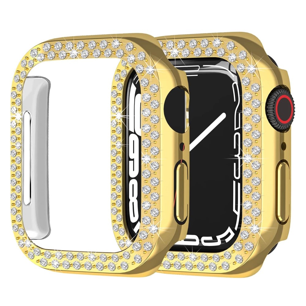 Apple Watch 45mm Series 8 Rhinestone Hardcover Gold