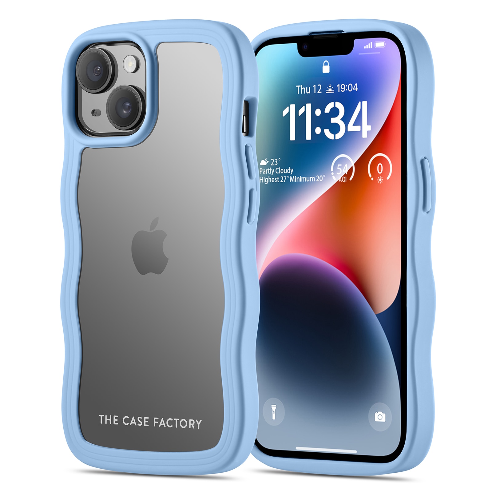 The Wave Case iPhone 15 Blau