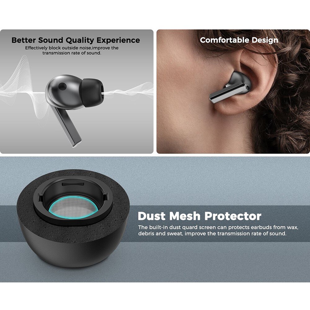 Memory Foam Ear Tips (3-pack) Samsung Galaxy Buds 3 Pro schwarz