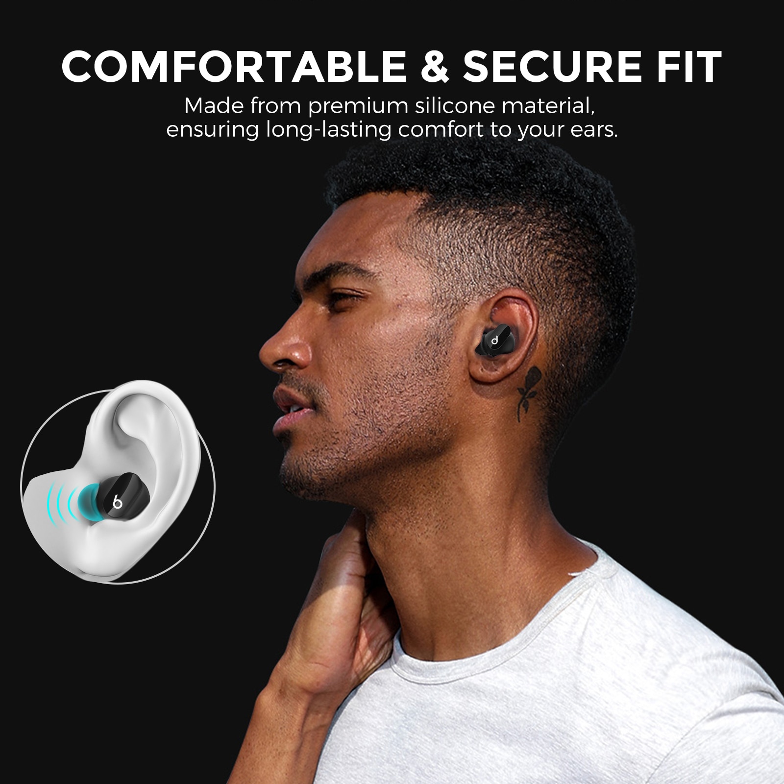 Ear Tips (3-pack) Beats Studio Buds Schwarz