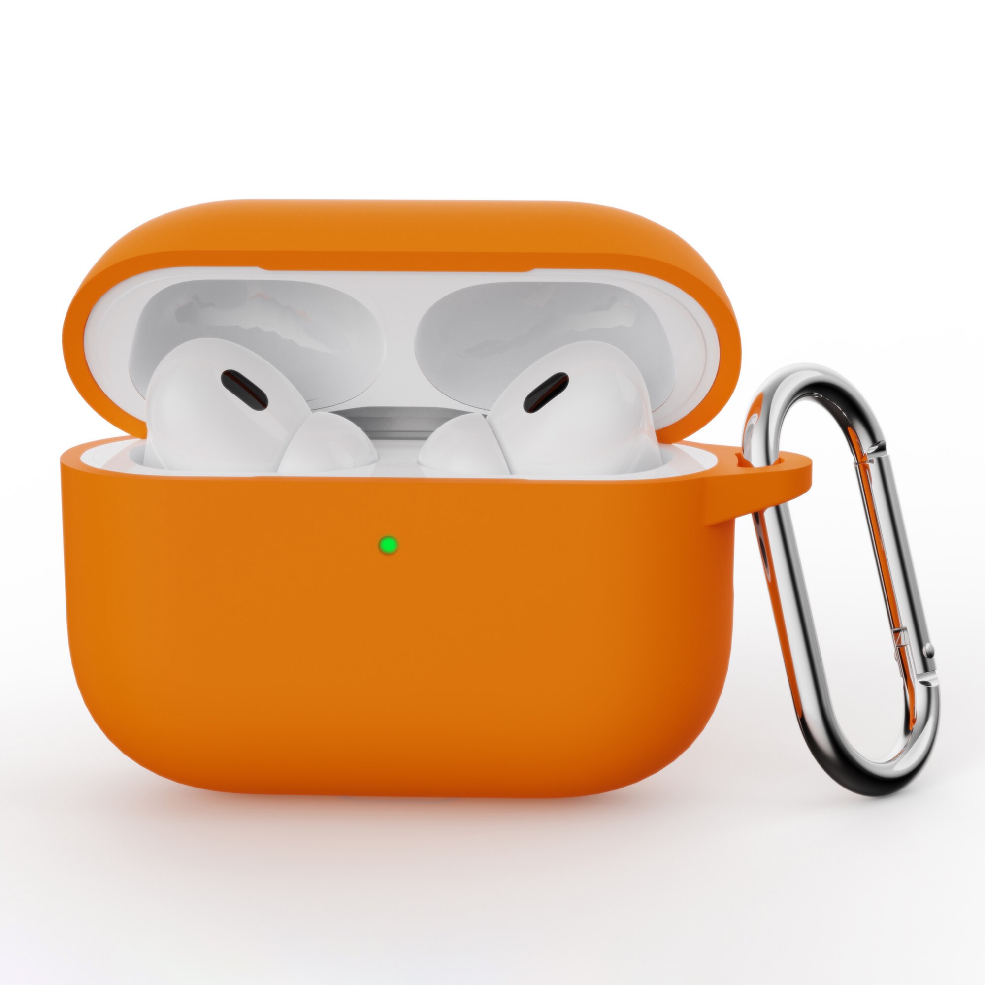 Apple AirPods Pro 3 Silikonhülle mit Karabiner-Ring Orange