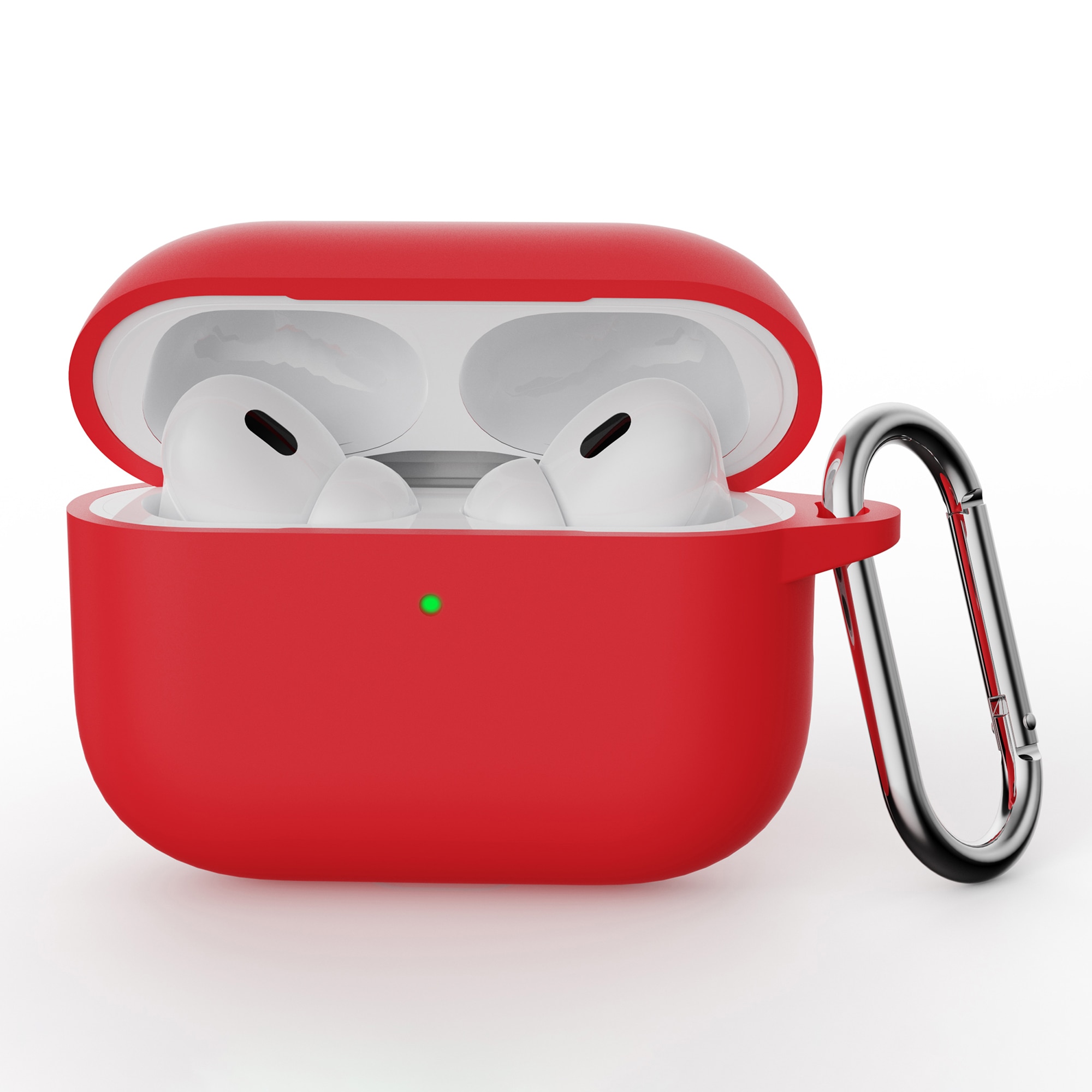 Apple AirPods Pro 3 Silikonhülle mit Karabiner-Ring Rot
