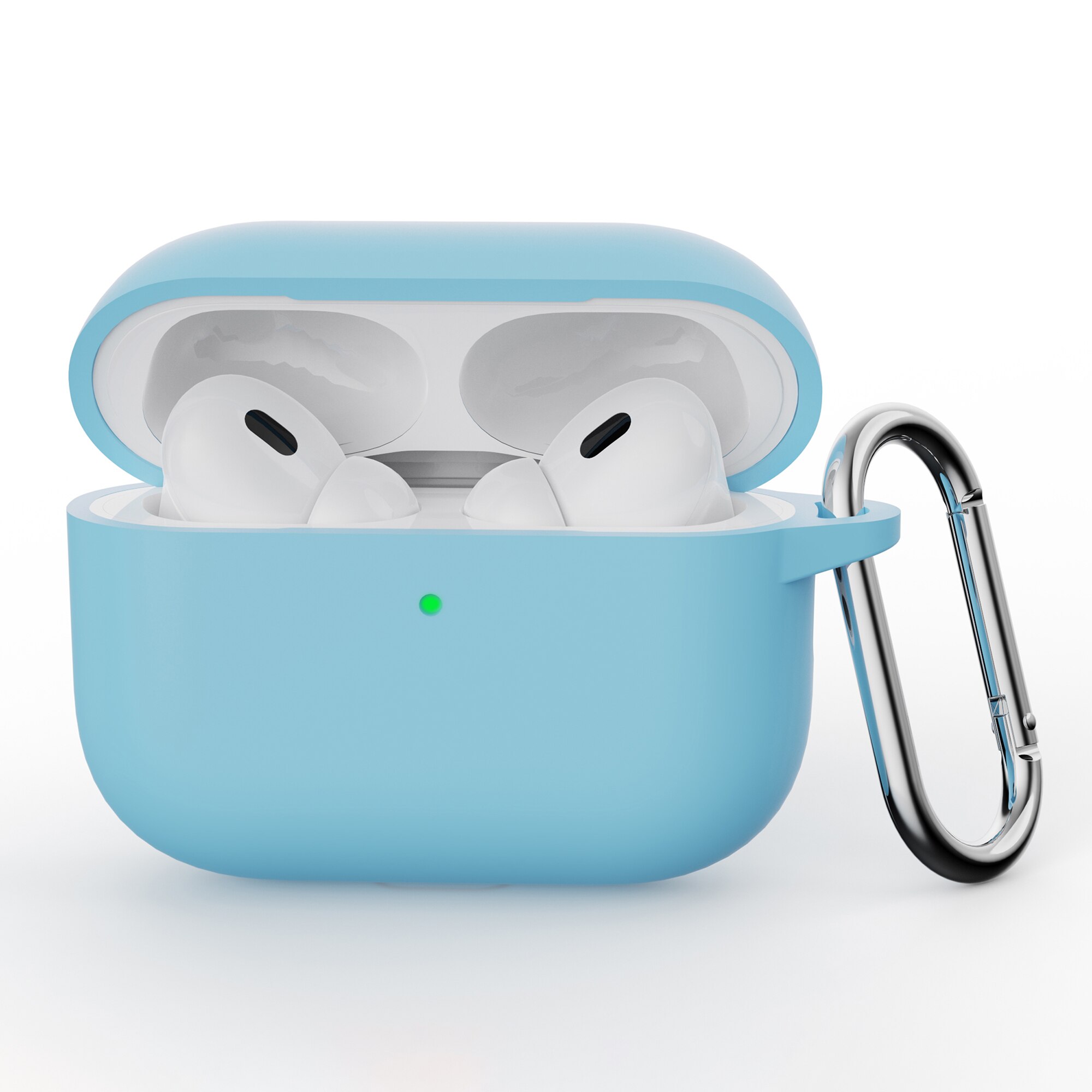 Apple AirPods Pro 3 Silikonhülle mit Karabiner-Ring Blau