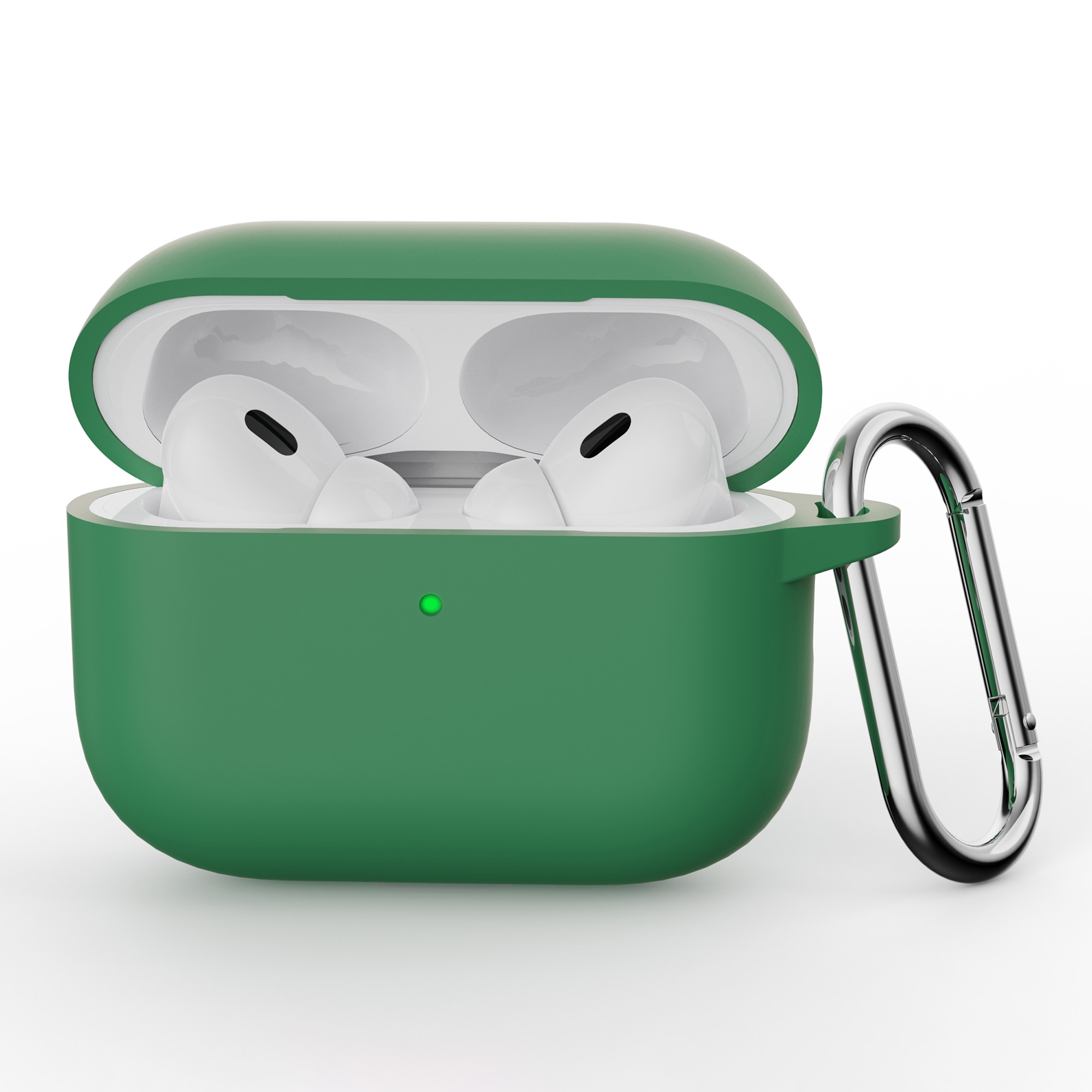 Apple AirPods Pro 3 Silikonhülle mit Karabiner-Ring Grün