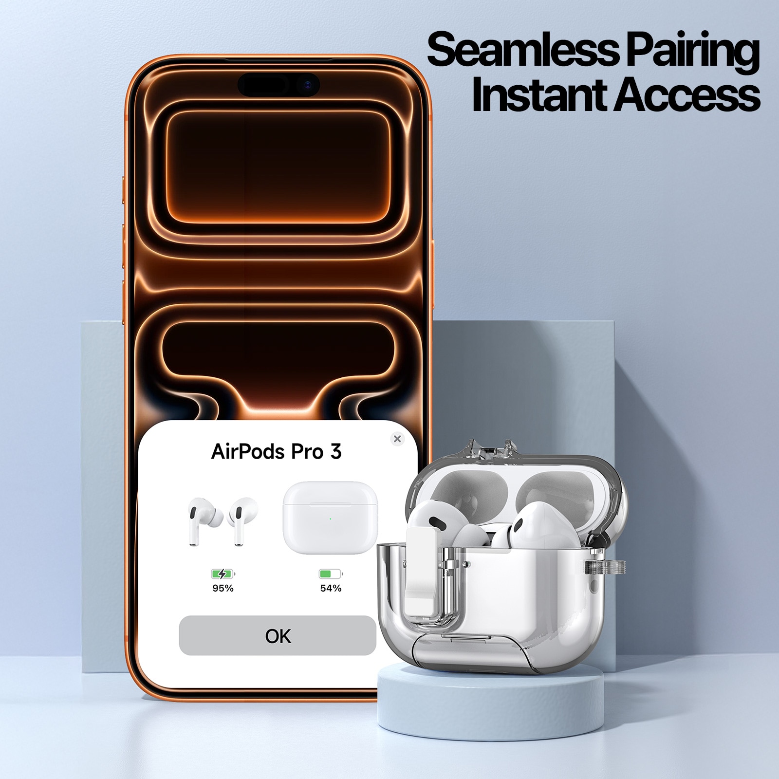 PECQ Series Hülle Apple AirPods Pro 3 Transparent
