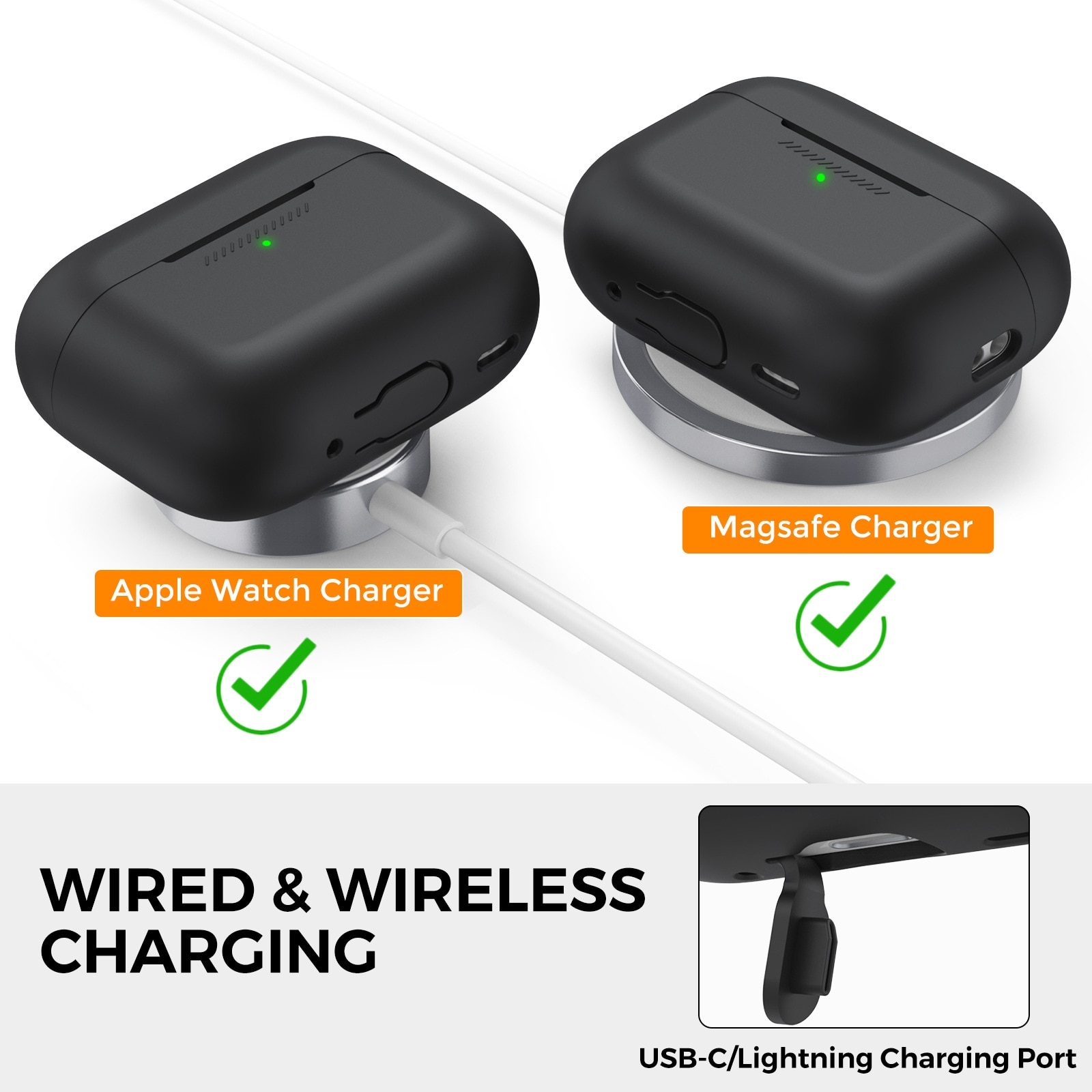 Active Silicone Case Apple AirPods Pro 3 Schwarz
