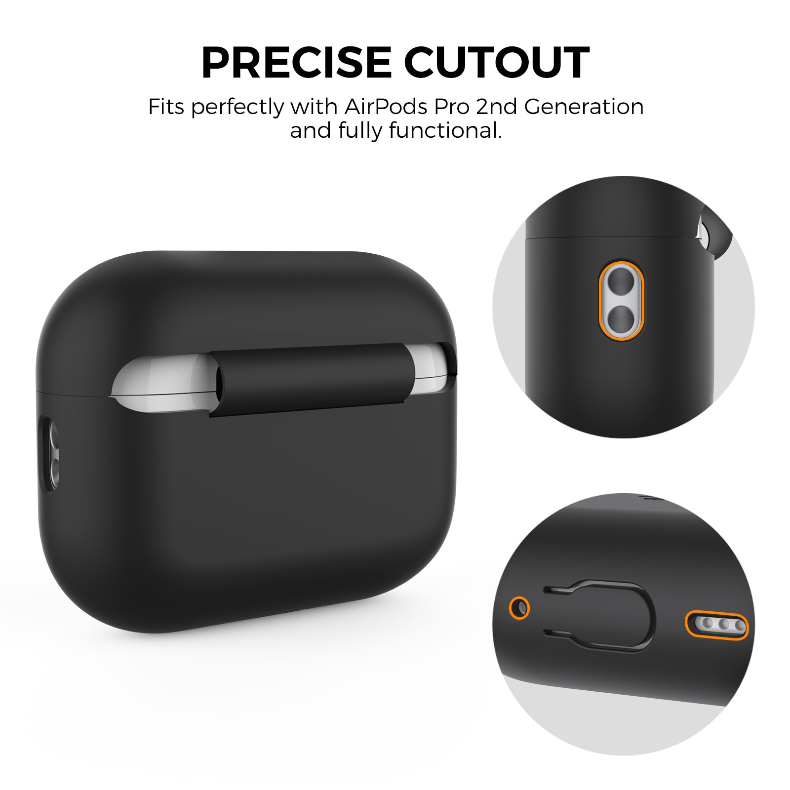 Active Silicone Case Apple AirPods Pro 3 Schwarz