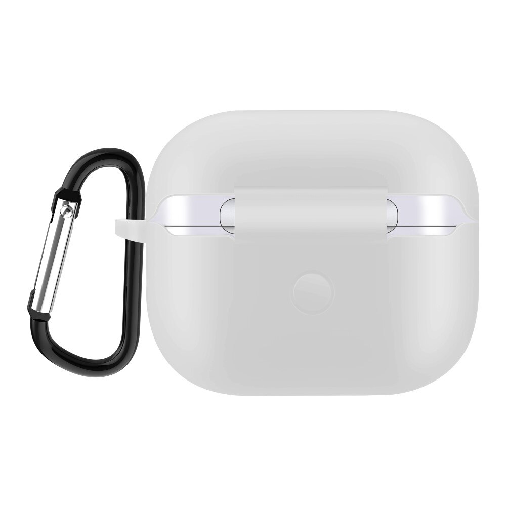 AirPods 3 Silikonhülle mit Karabiner-Ring Weiß