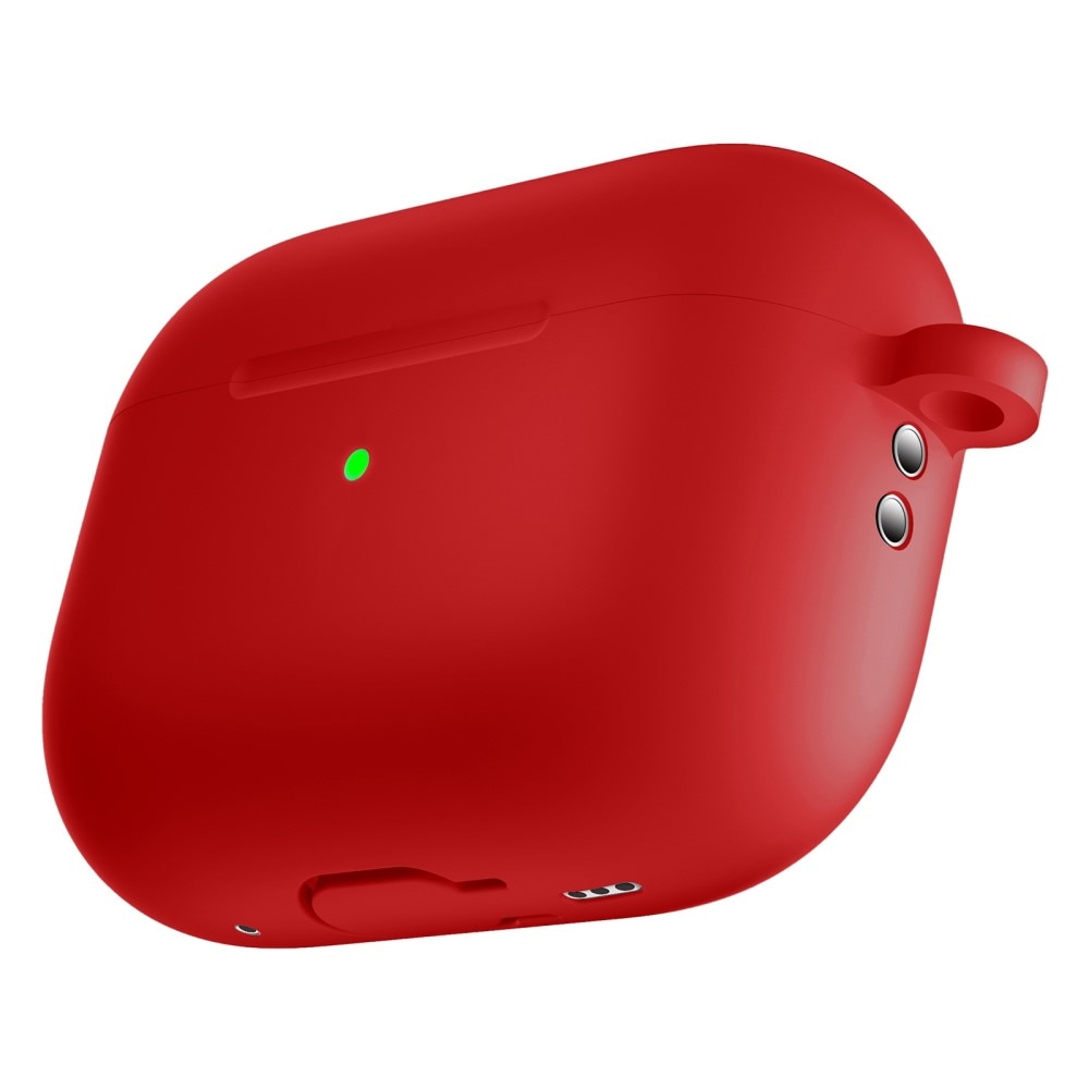 Apple AirPods Pro 2 Silikonhülle mit Karabiner-Ring Rot