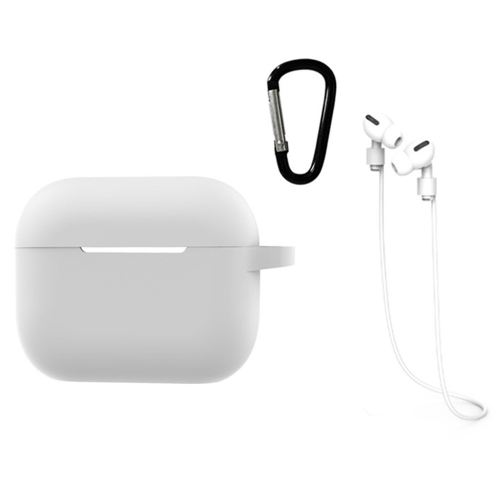 AirPods Pro 2 Silikonhülle mit Karabiner-Ring  Weiß