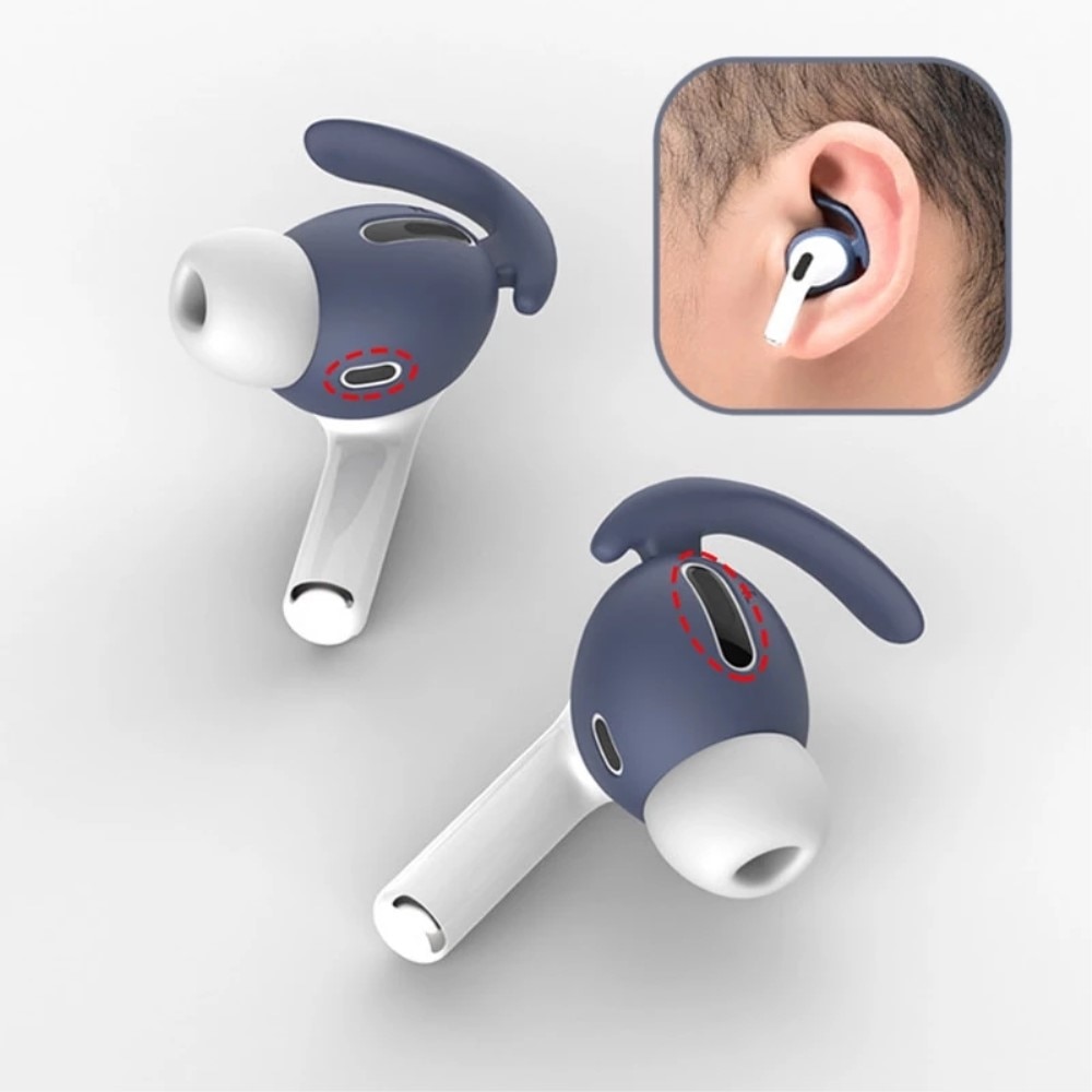 Sport Earhooks Silicone Apple AirPods Pro Shwarz
