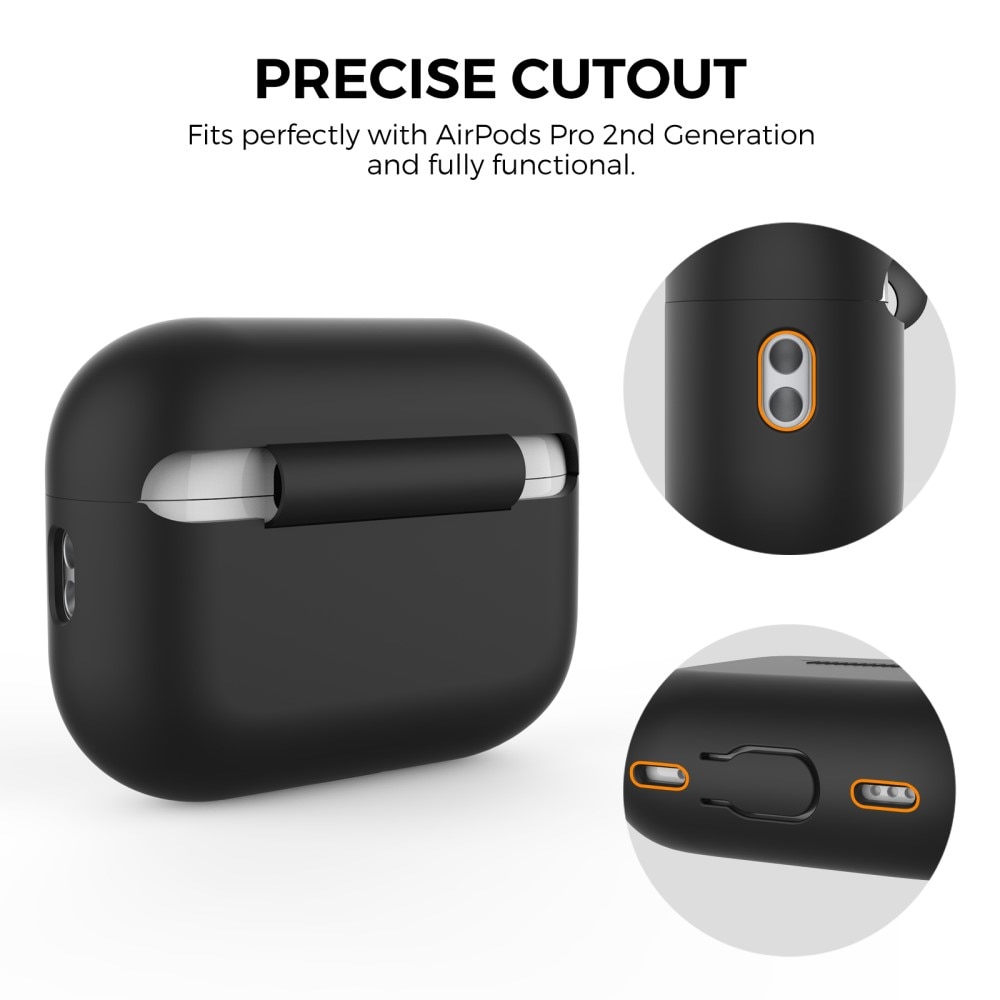 Active Silicone Case Apple AirPods Pro 2 Schwarz