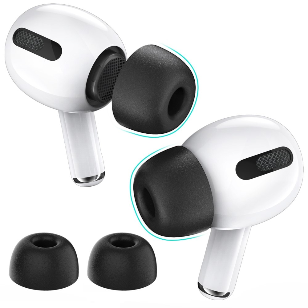 Memory Foam Ear Tips AirPods Pro schwarz (Large)