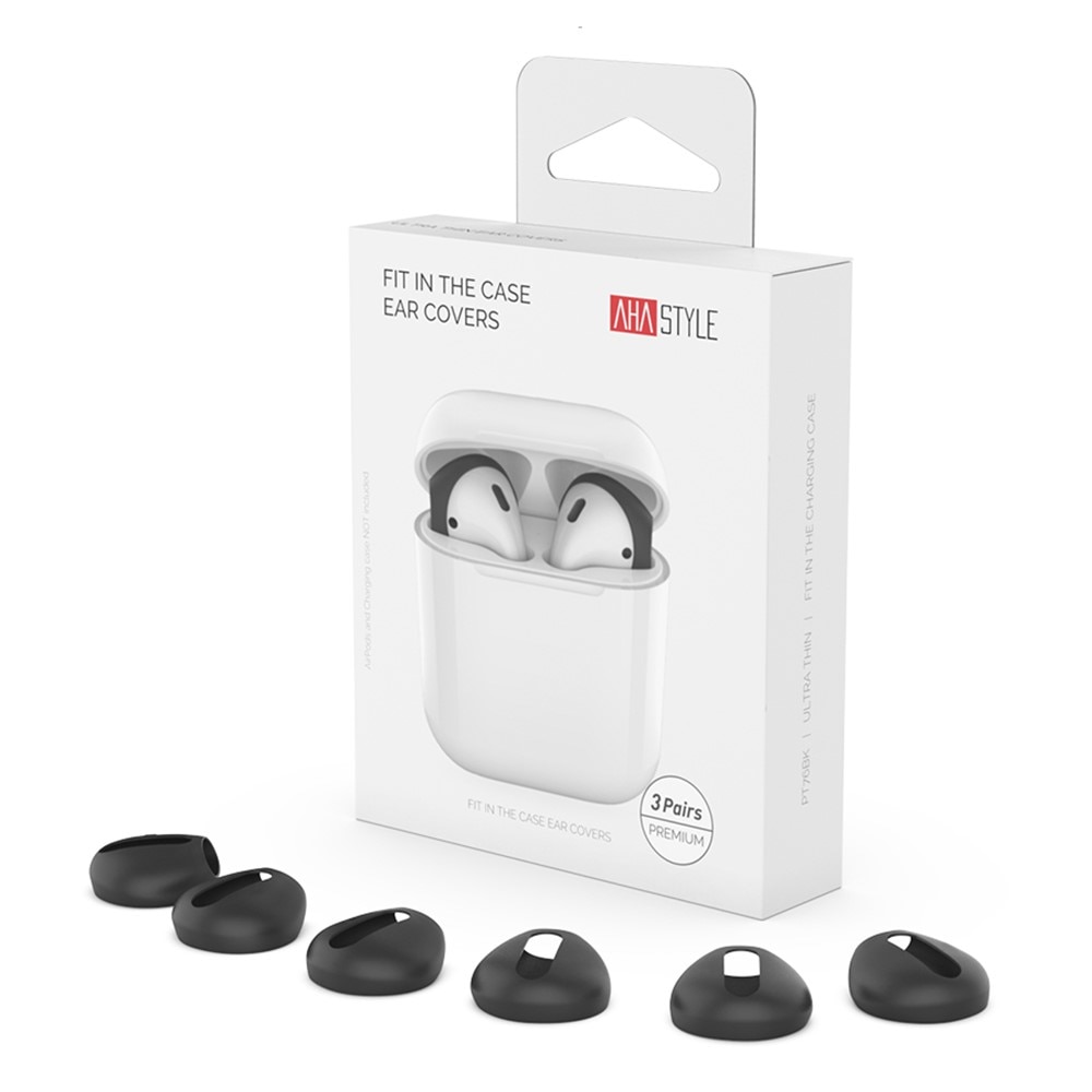 Earpads Silikon Apple AirPods (3 Stück) schwarz