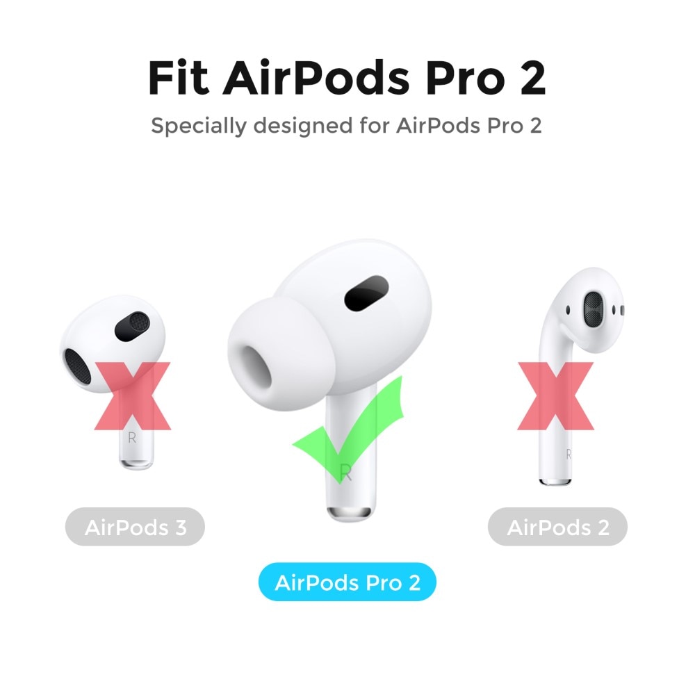 Earpads Silikon Apple AirPods Pro 2 (3 Stück) schwarz