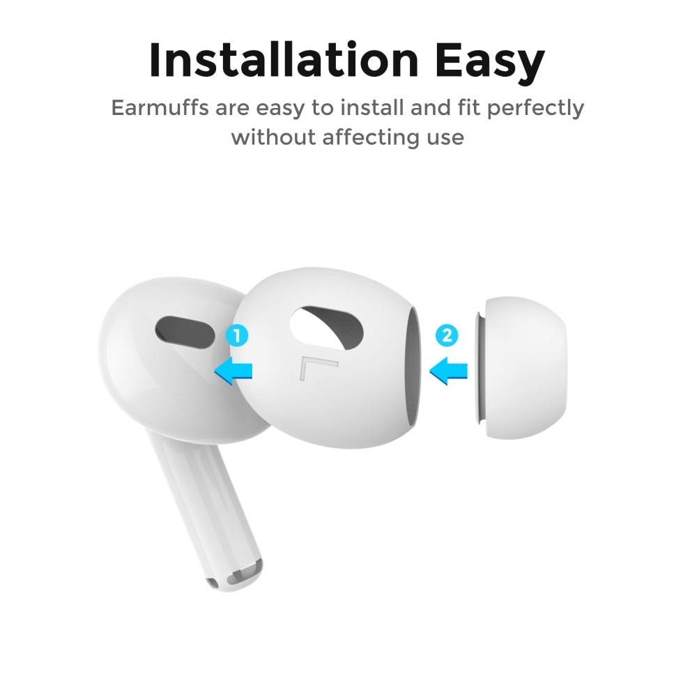 Earpads Silikon Apple AirPods Pro 2 (3 Stück) weiß