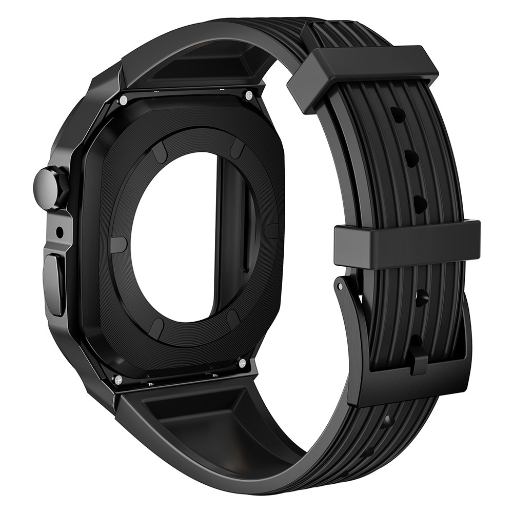 Apple Watch 45mm Series 9 Adventure Metall-Hülle + Armband schwarz