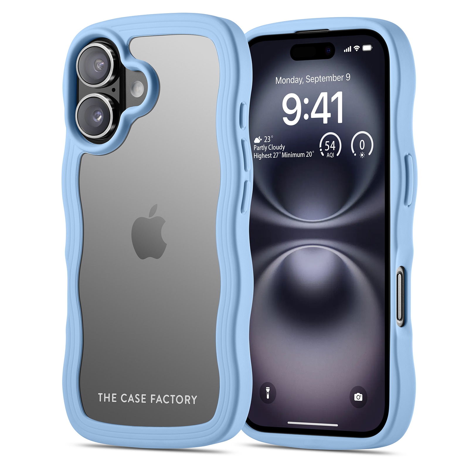 The Wave Case iPhone 16 Blau