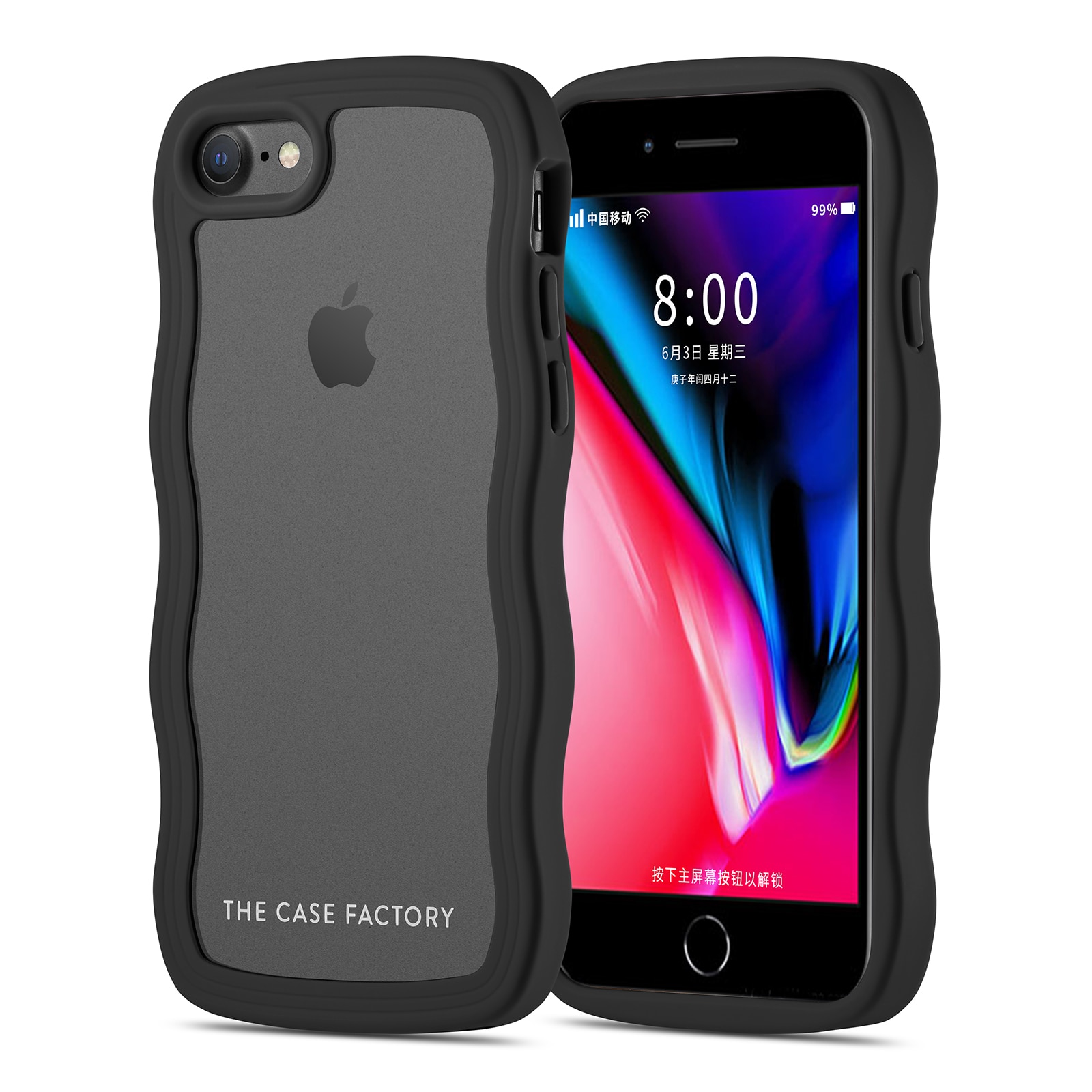 The Wave Case iPhone SE 2022 Schwarz