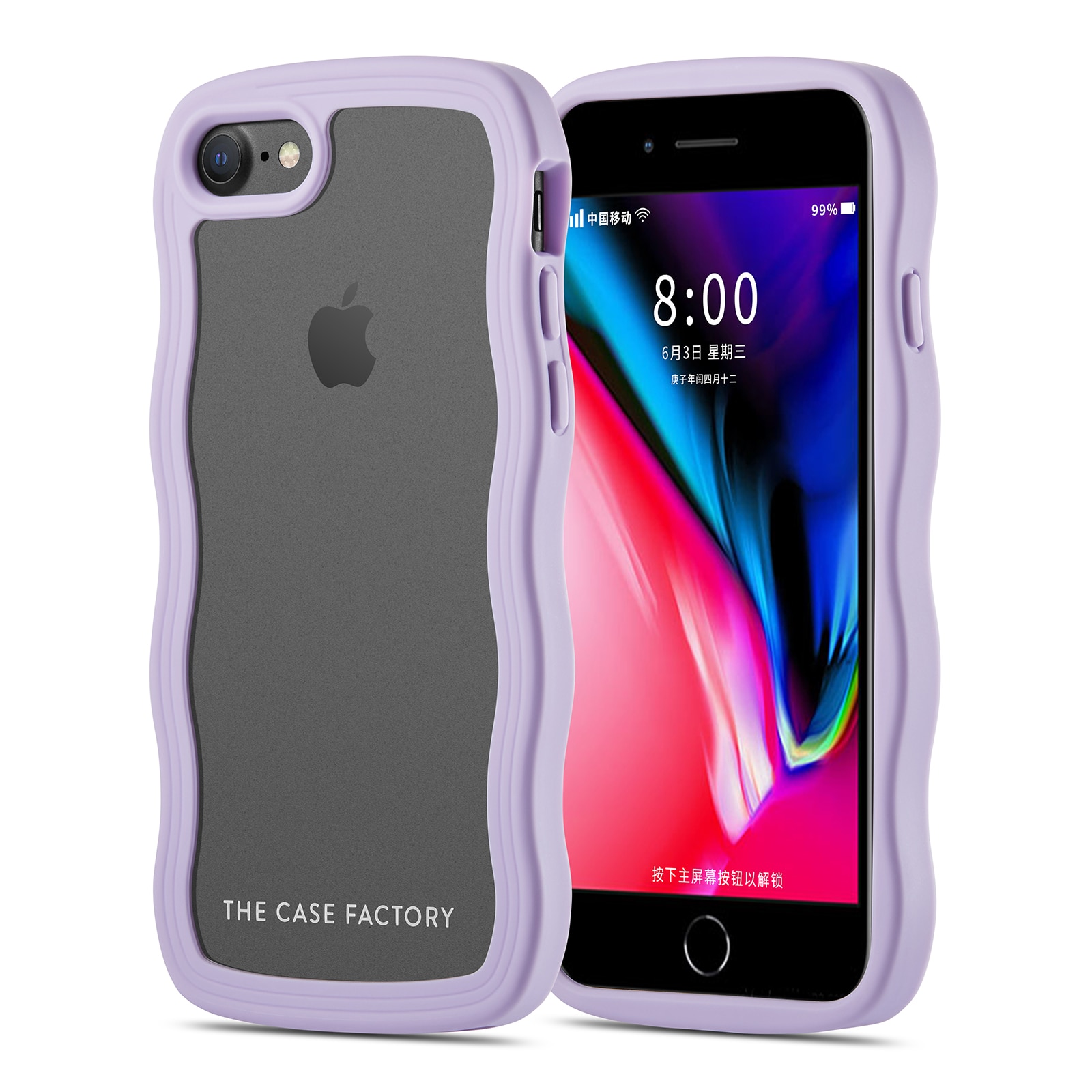 The Wave Case iPhone SE 2020 Lila