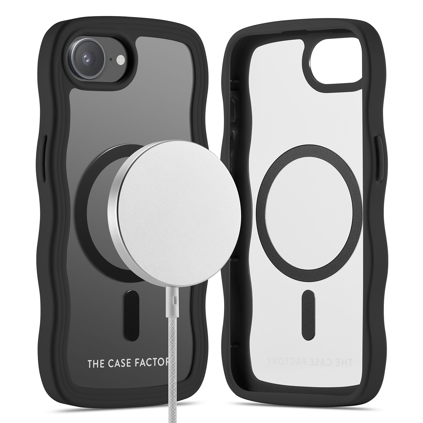 The Wave Mag Case iPhone 16e Schwarz