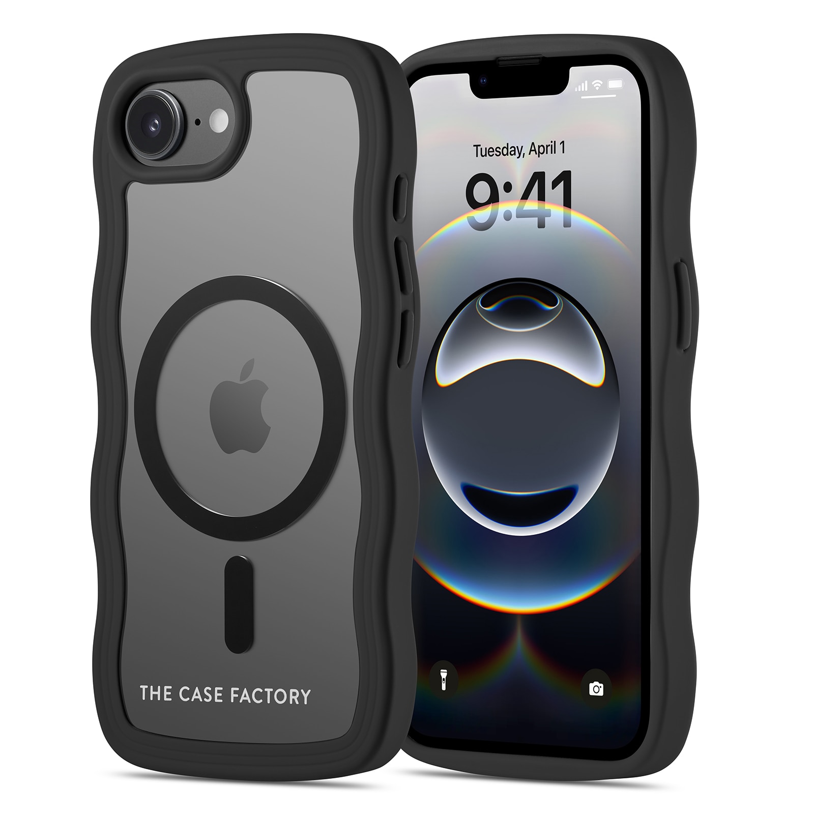 The Wave Mag Case iPhone 16e Schwarz