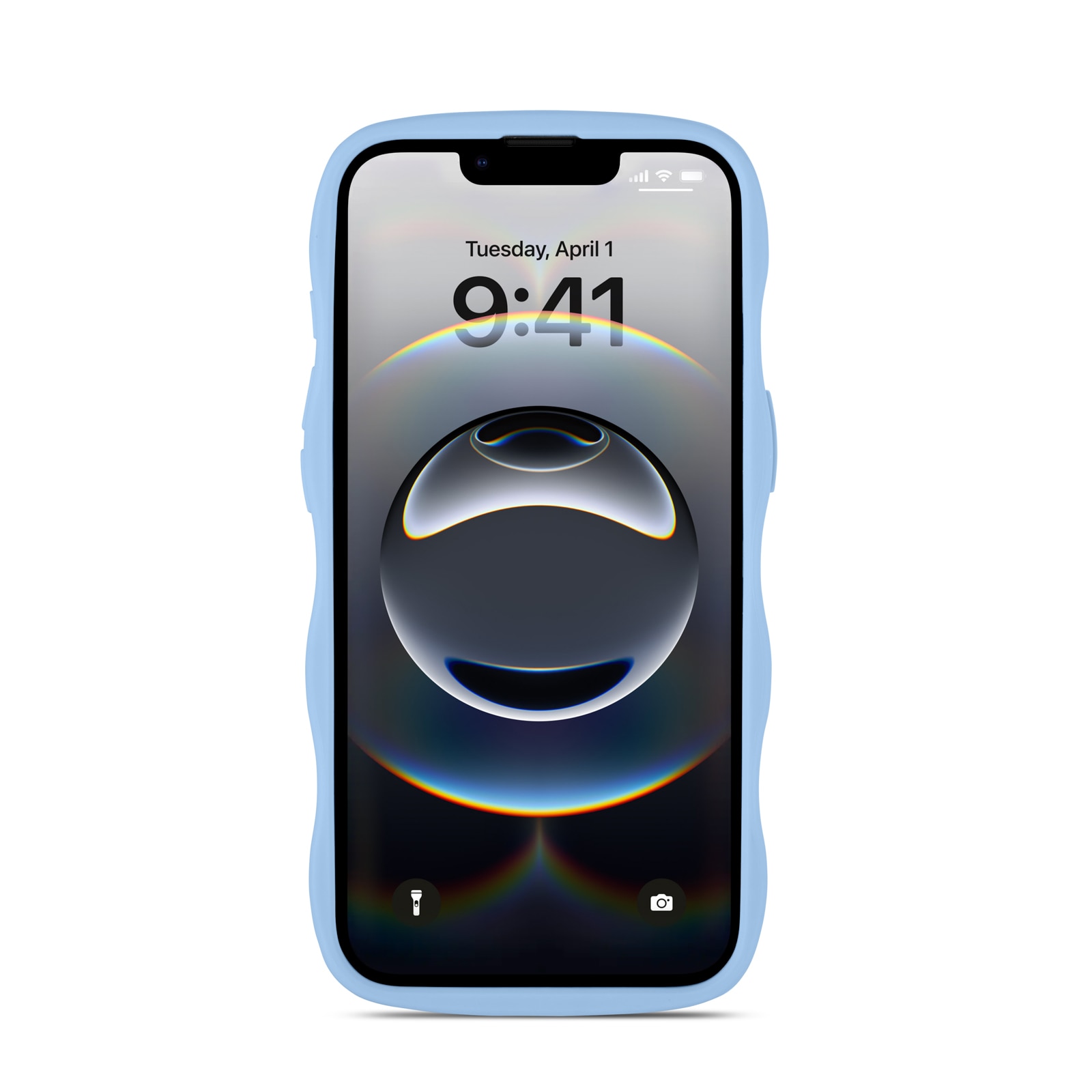 The Wave Case iPhone 16e Blau