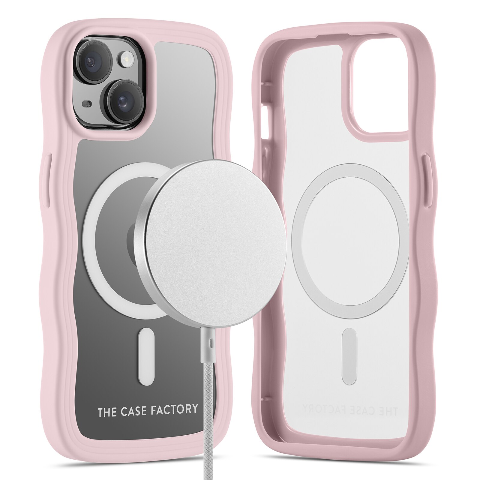 The Wave Mag Case iPhone 15 Rosa