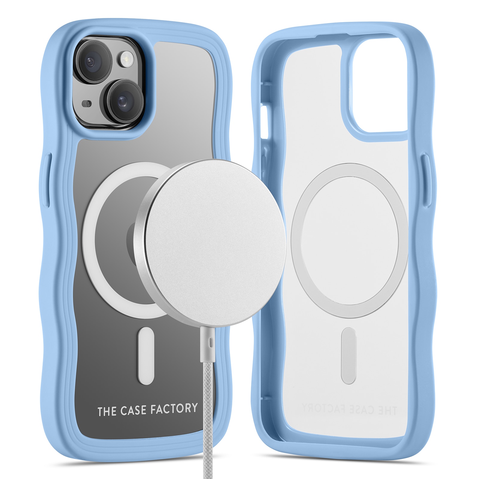 The Wave Mag Case iPhone 15 Blau