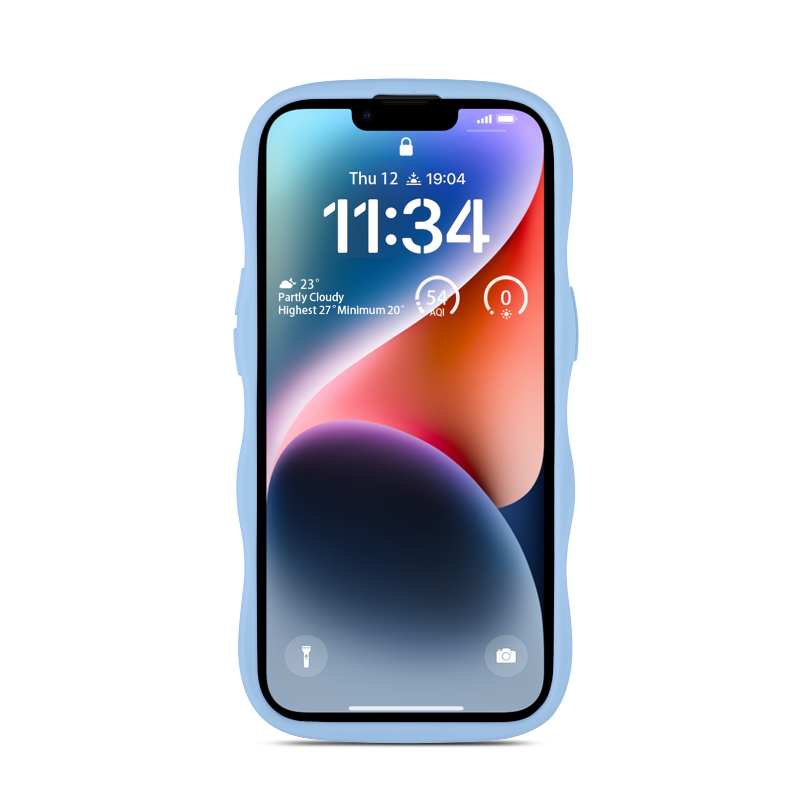 The Wave Case iPhone 15 Blau