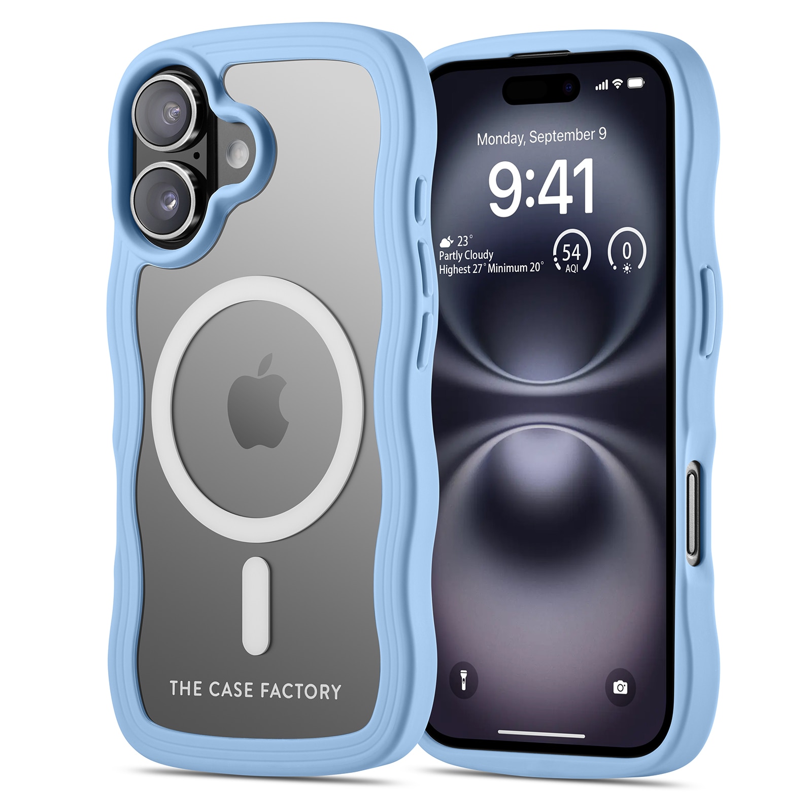 The Wave Mag Case iPhone 16 Blau