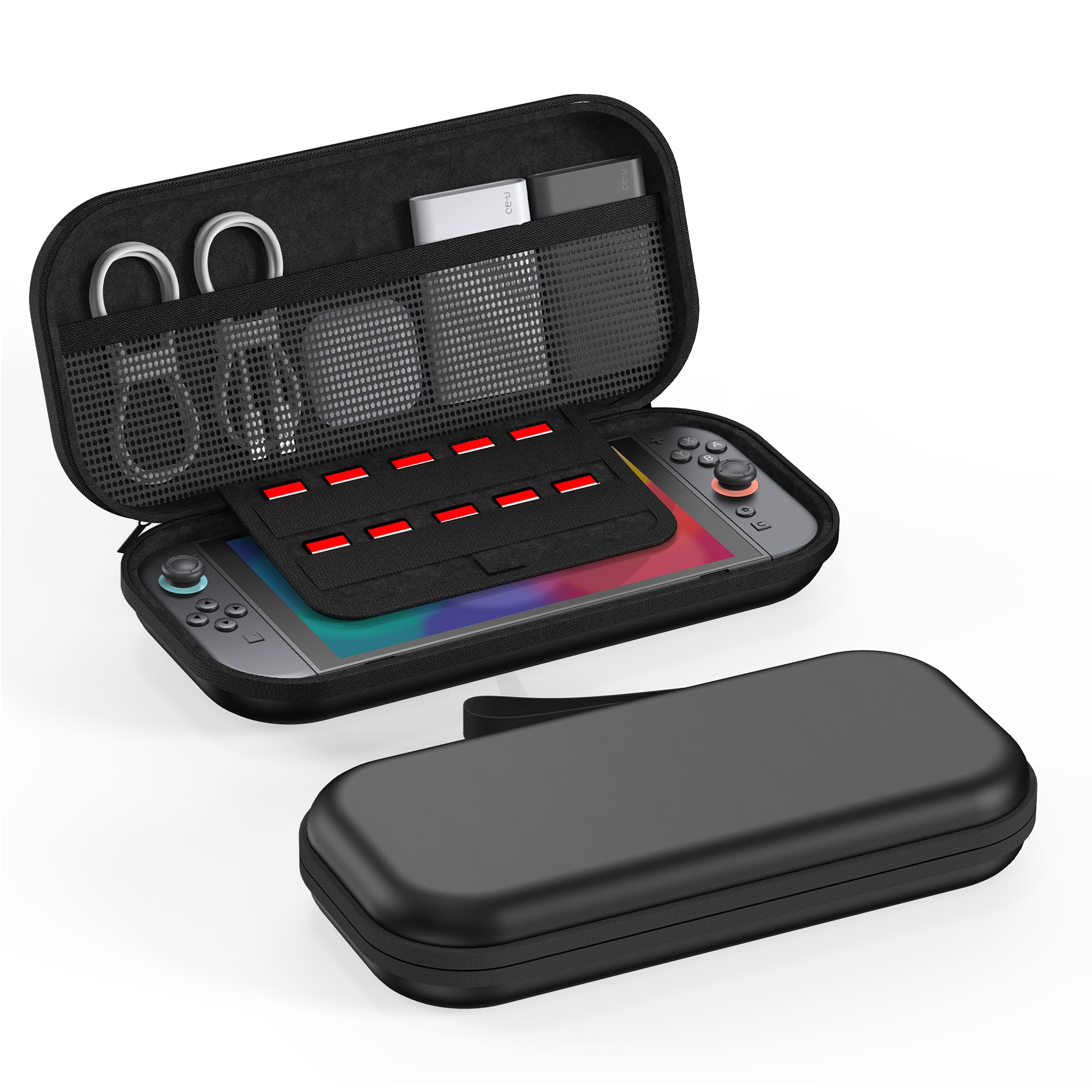 Aufbewahrungstasche für Nintendo Switch 2, Schwarz