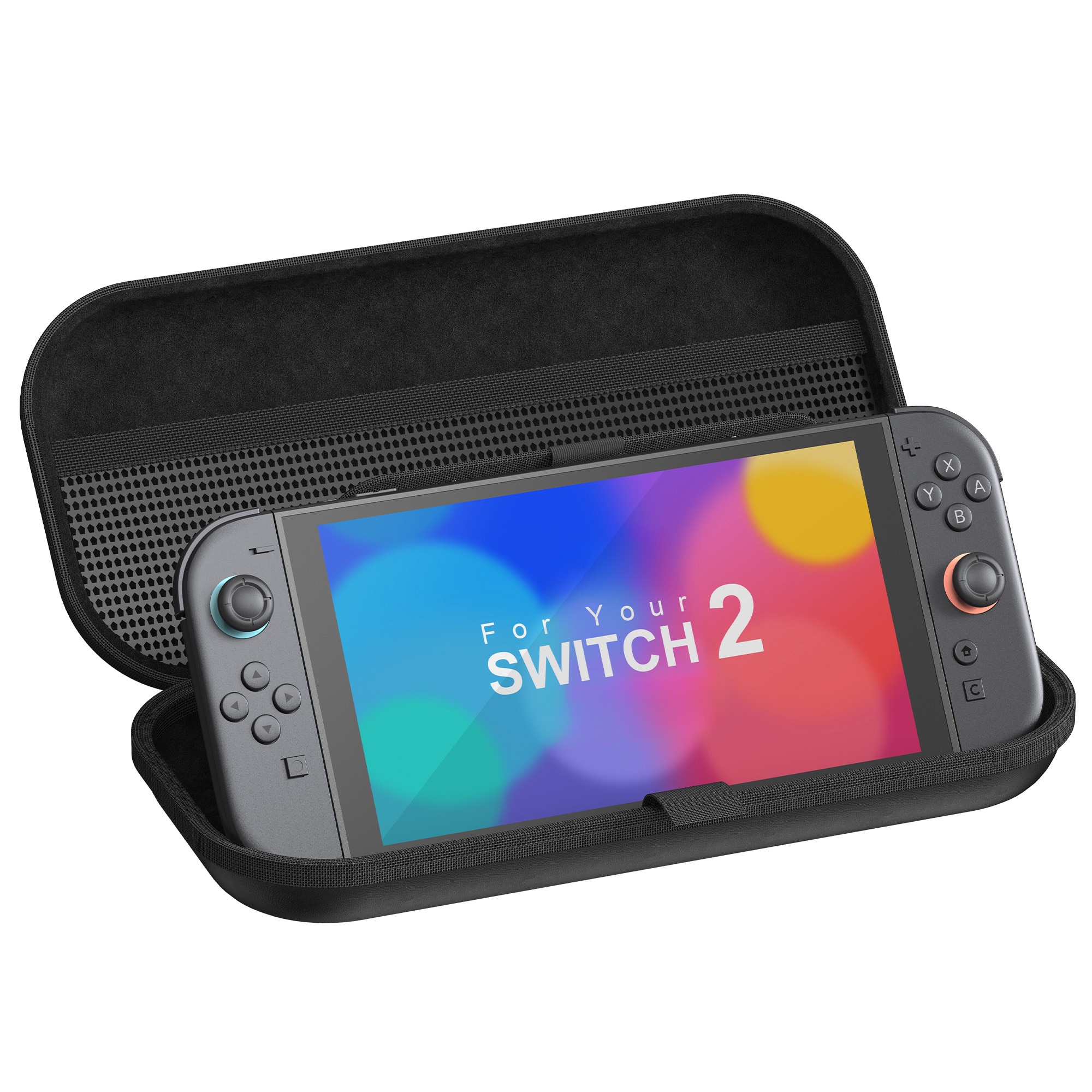Aufbewahrungstasche für Nintendo Switch 2, Schwarz
