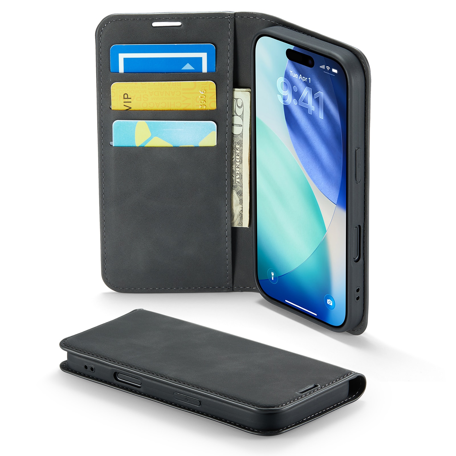 iPhone 17 Slim Handytasche Schwarz