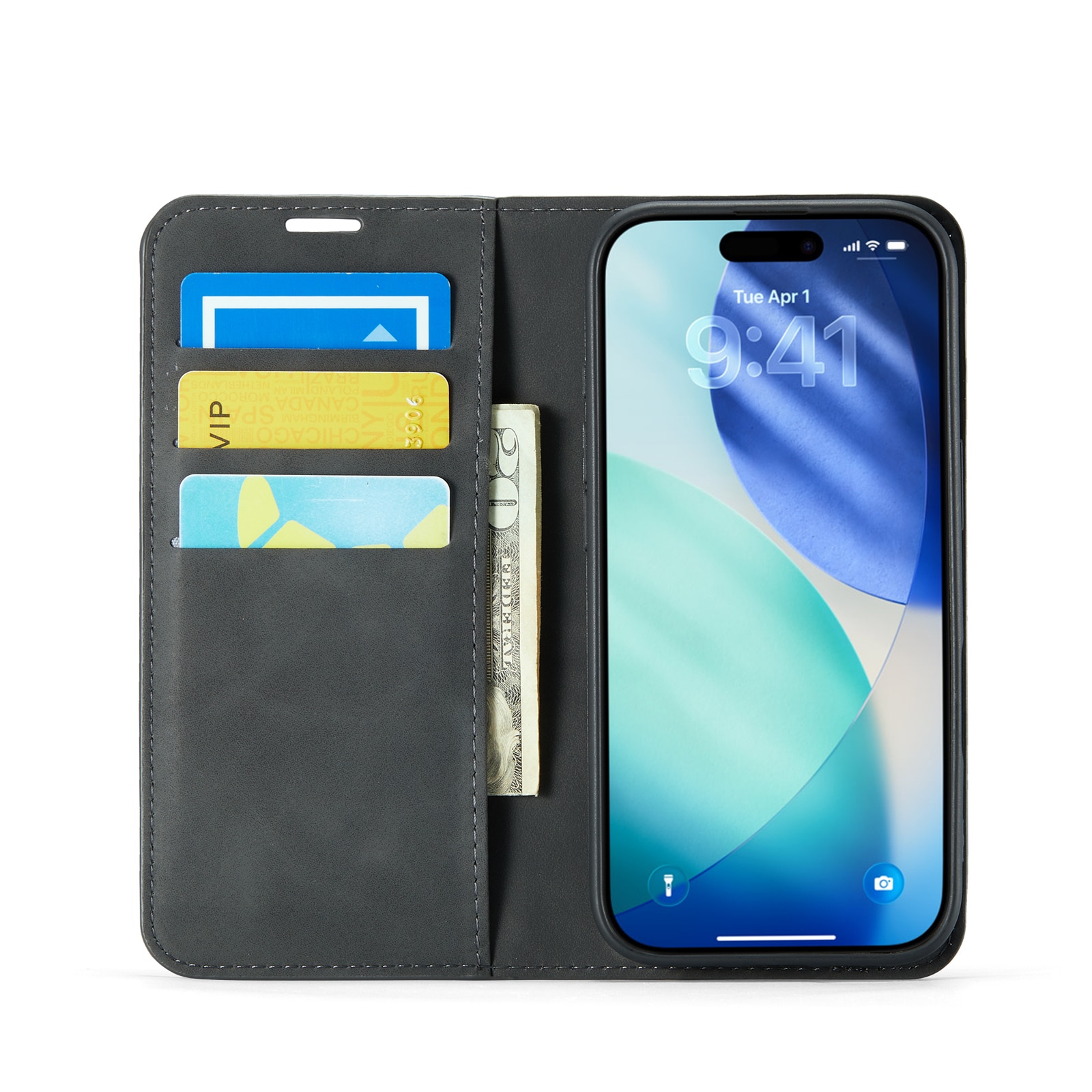 iPhone 17 Slim Handytasche Schwarz