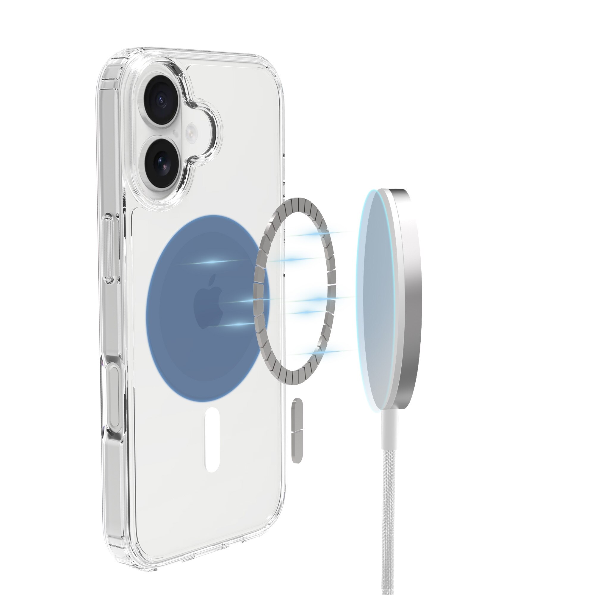 Hybrid-Hülle MagSafe iPhone 17 Transparent