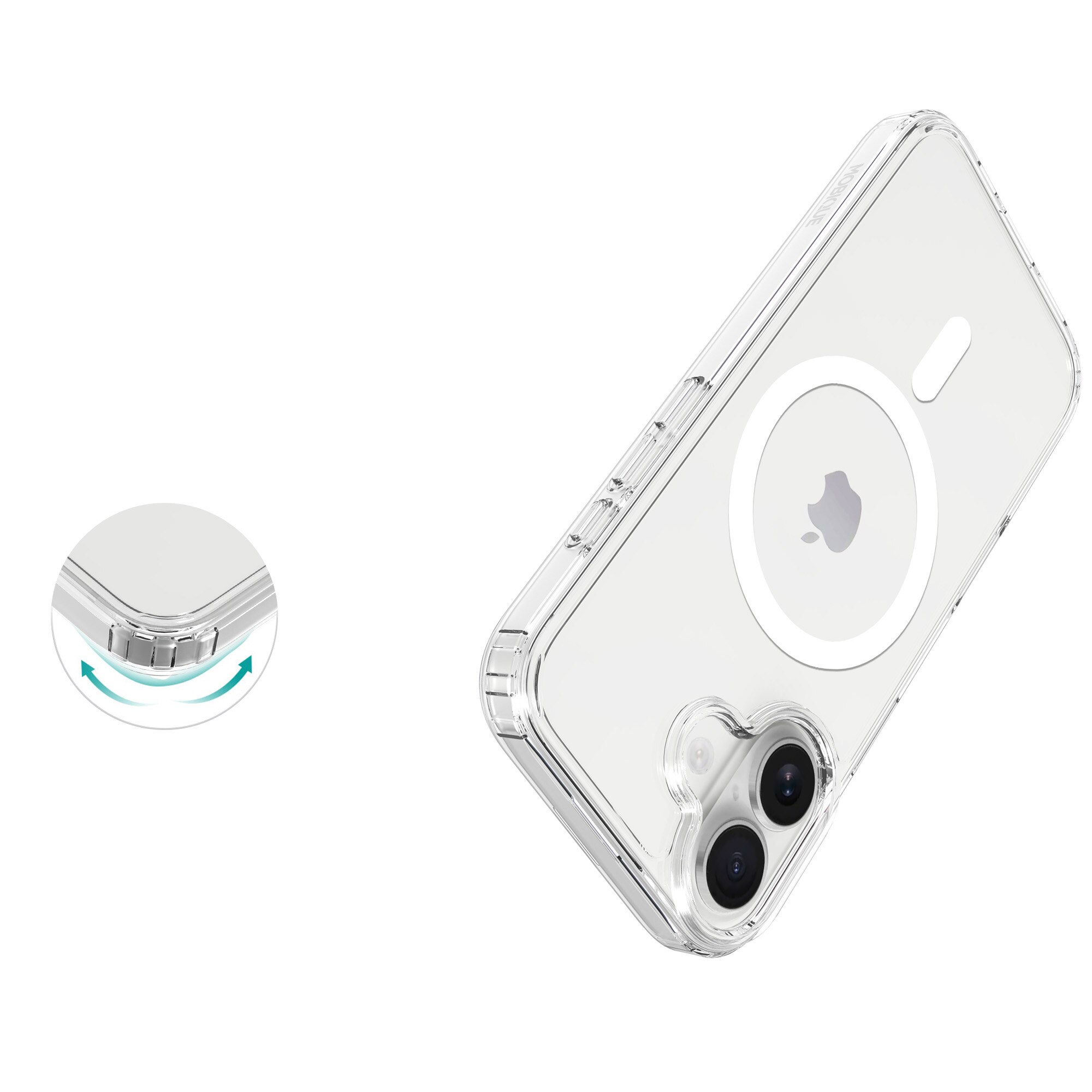 Hybrid-Hülle MagSafe iPhone 17 Transparent