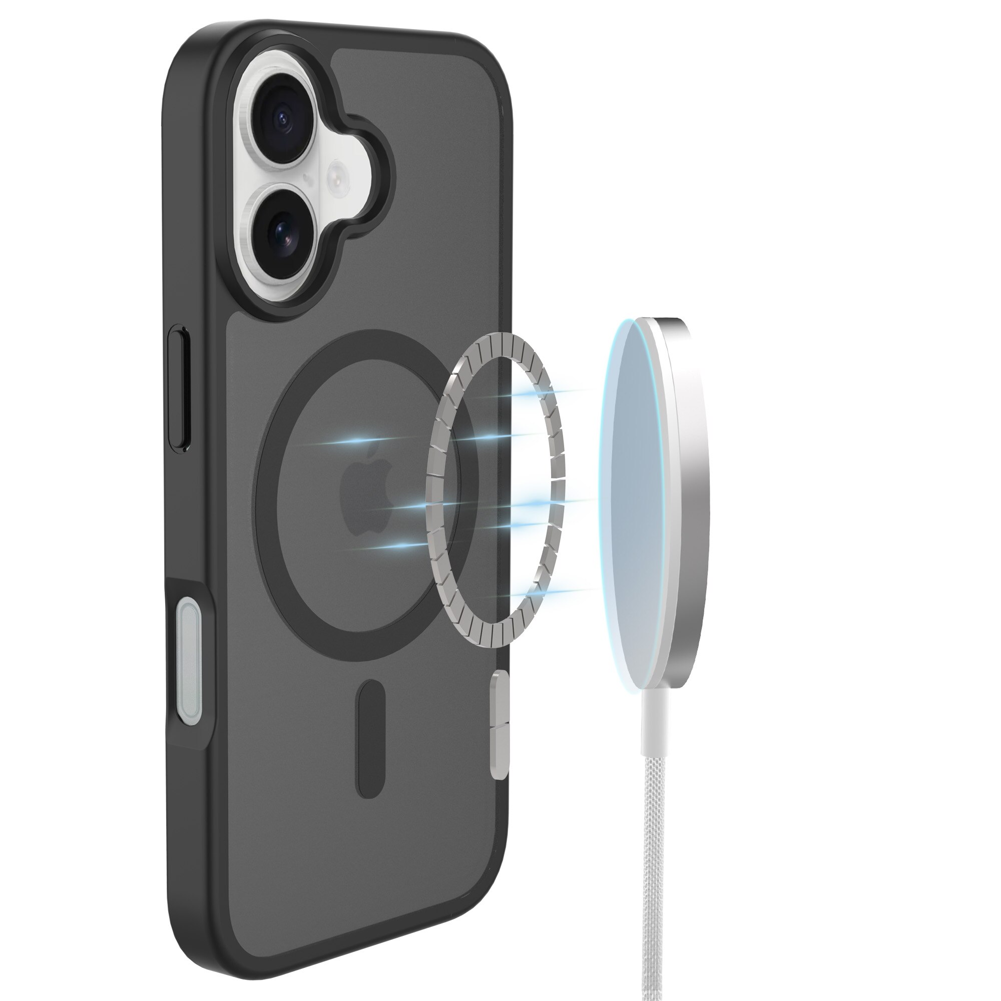 Magnetic Hybrid Hülle iPhone 17 Frosted Black
