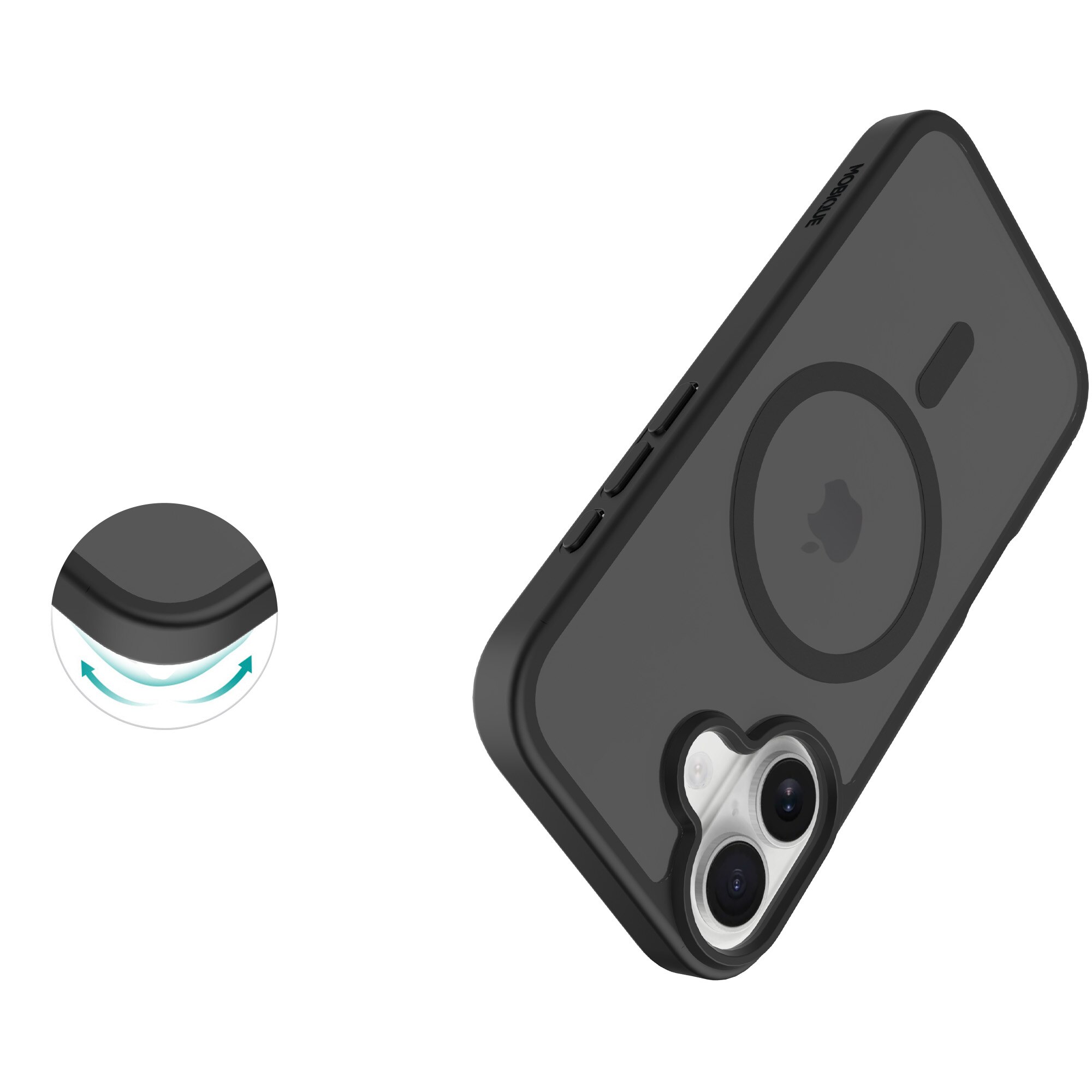 Magnetic Hybrid Hülle iPhone 17 Frosted Black
