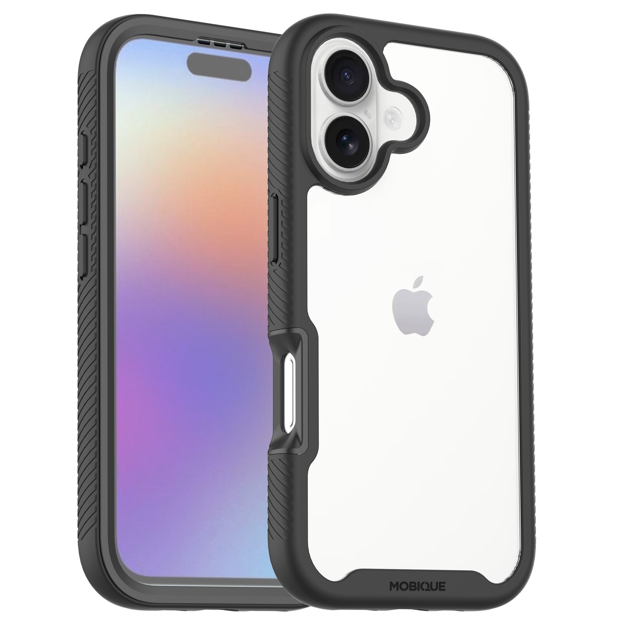 iPhone 17 Full Protection Case Schwarz/Durchsichtig