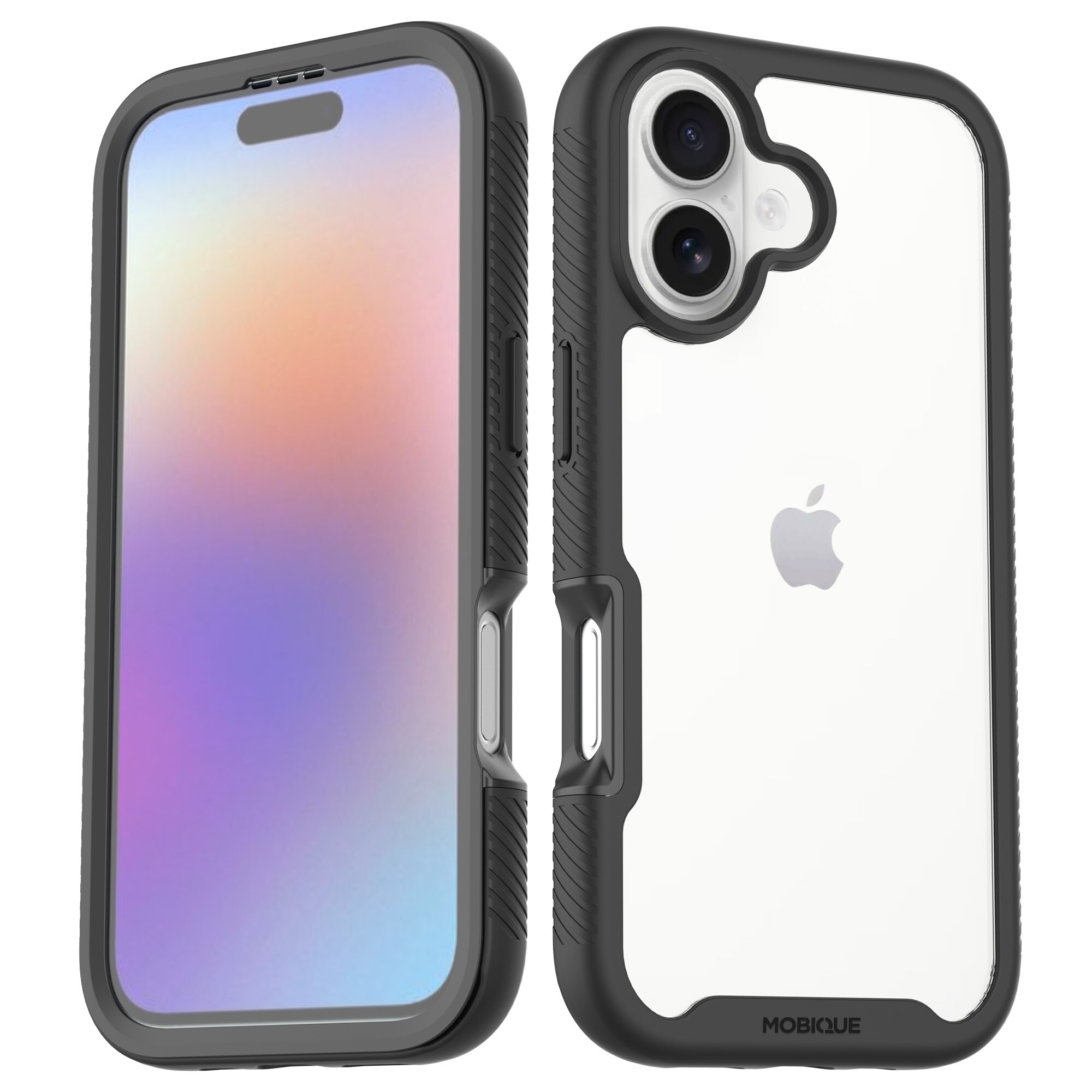 iPhone 17 Full Protection Case Schwarz/Durchsichtig