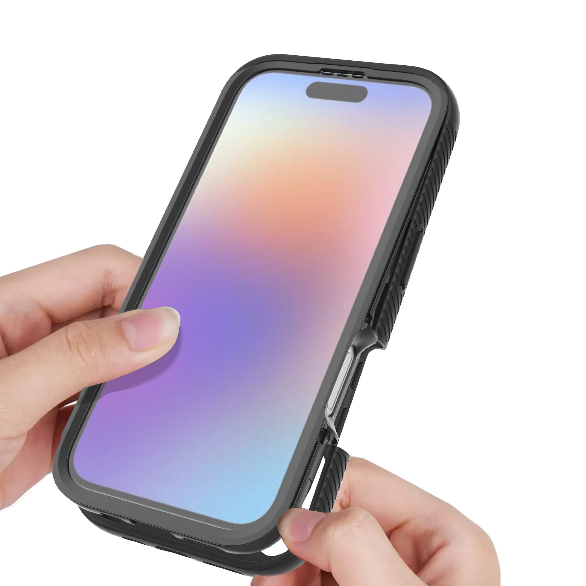 iPhone 17 Full Protection Case Schwarz/Durchsichtig