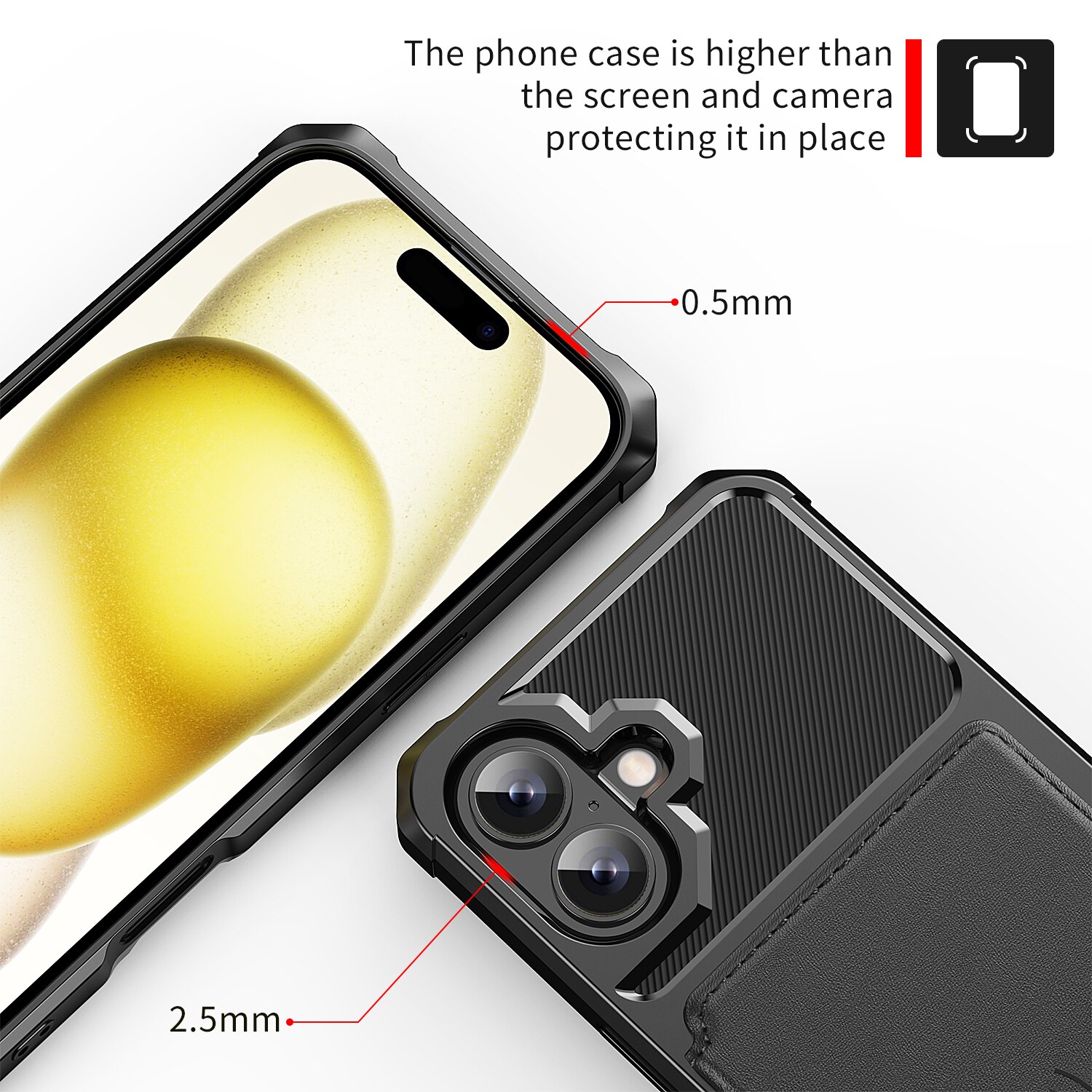 iPhone 17 Tough Multi-slot Hülle Schwarz