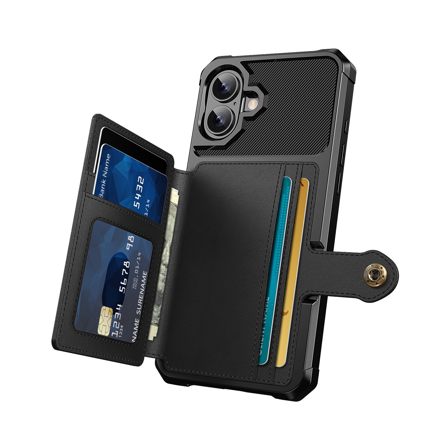 iPhone 17 Tough Multi-slot Hülle Schwarz